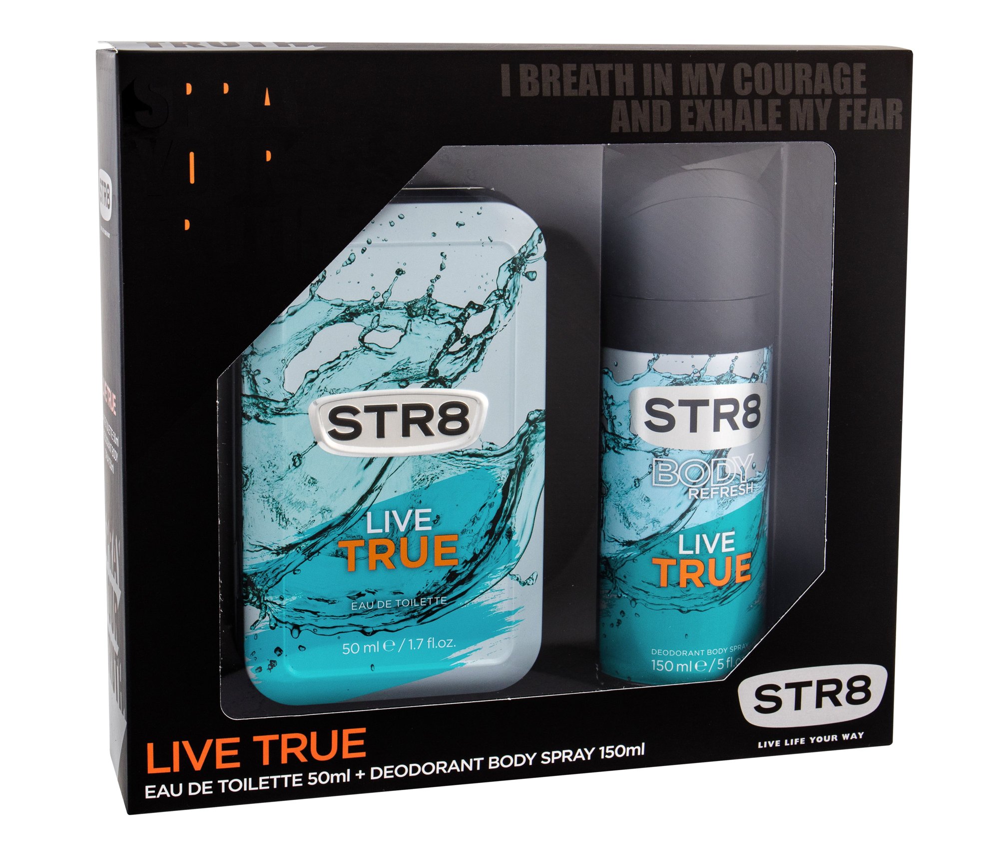 STR8 Live True 50ml Edt 50 ml + Deodorant 150 ml Kvepalai Vyrams EDT Rinkinys