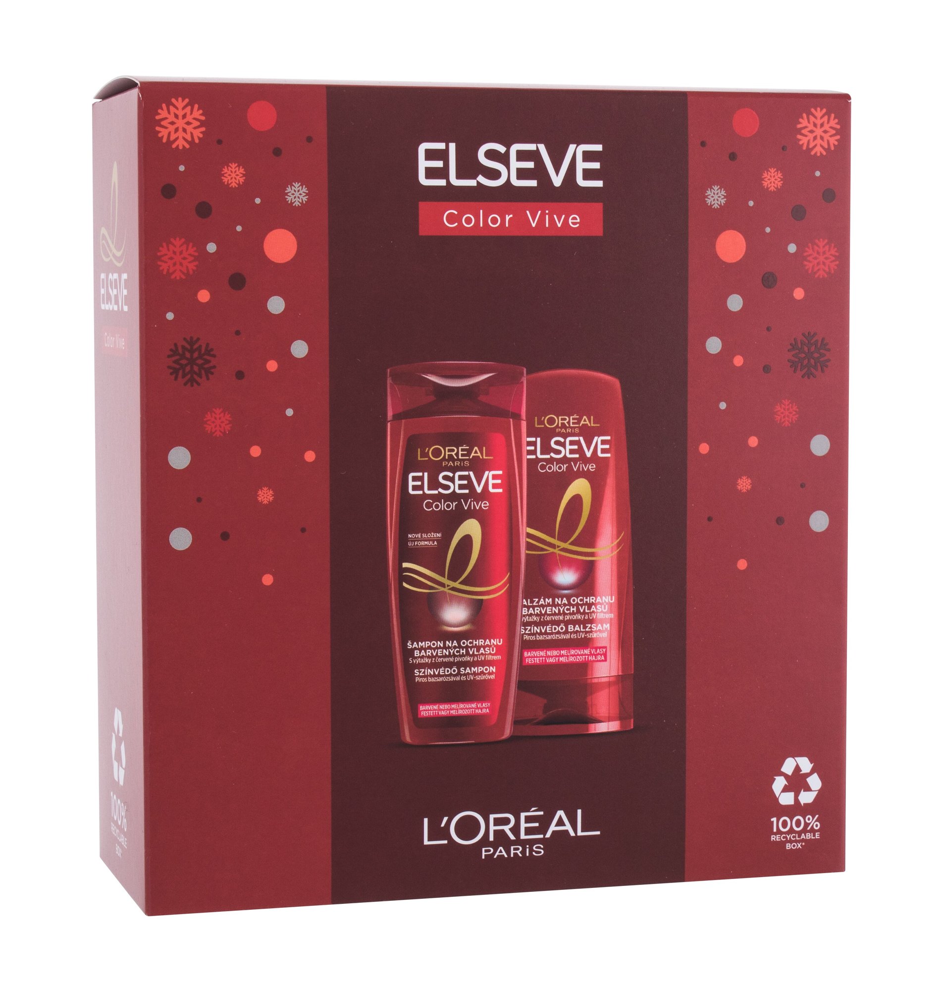 L´Oréal Paris Elseve Color-Vive 250ml Shampoo Elseve Color Vive 250 ml + Hair Balm Elseve Color Vive 200 ml šampūnas Rinkinys