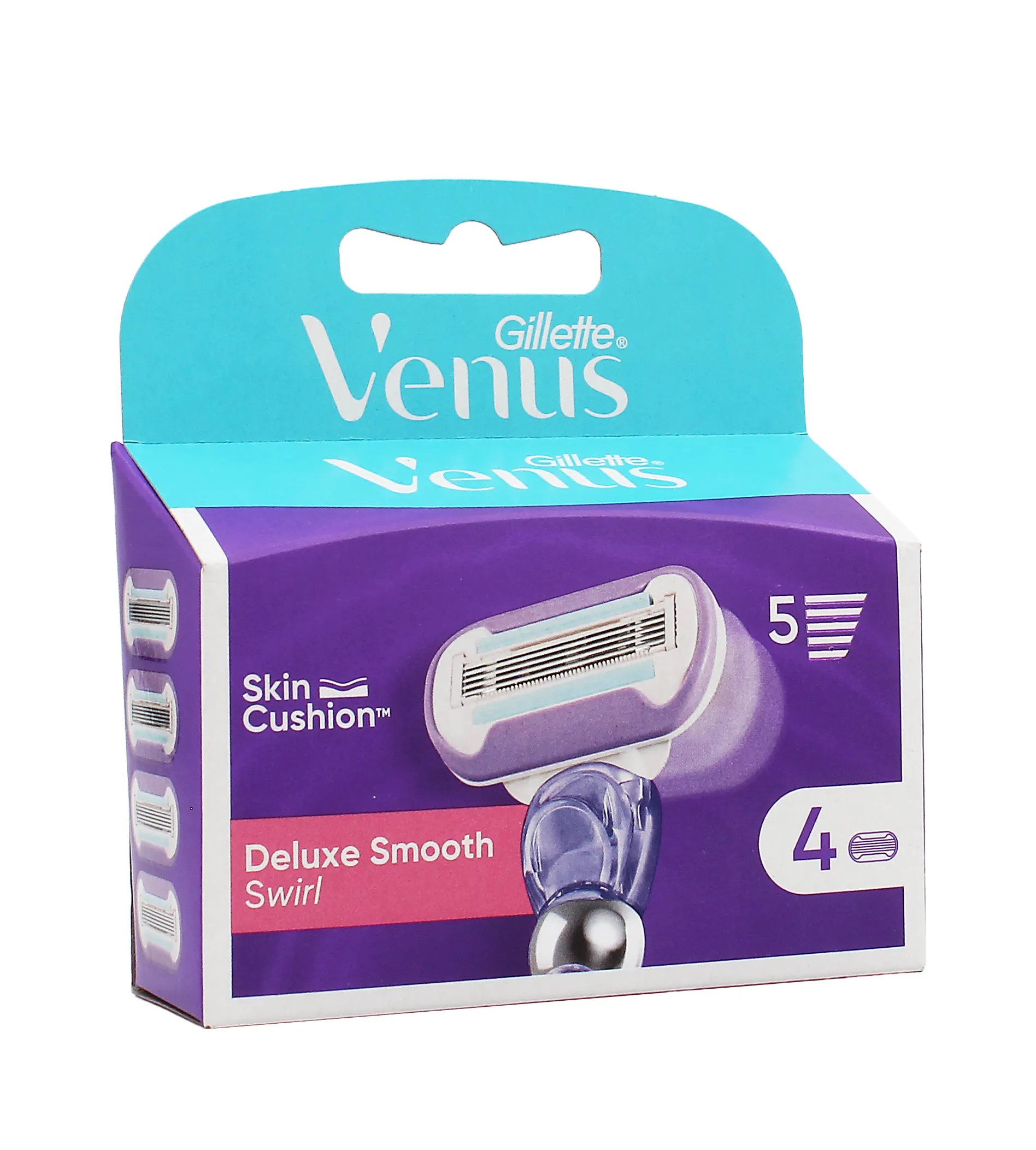 Gillette Venus Deluxe Smooth Swirl 4pcs skutimosi gelis