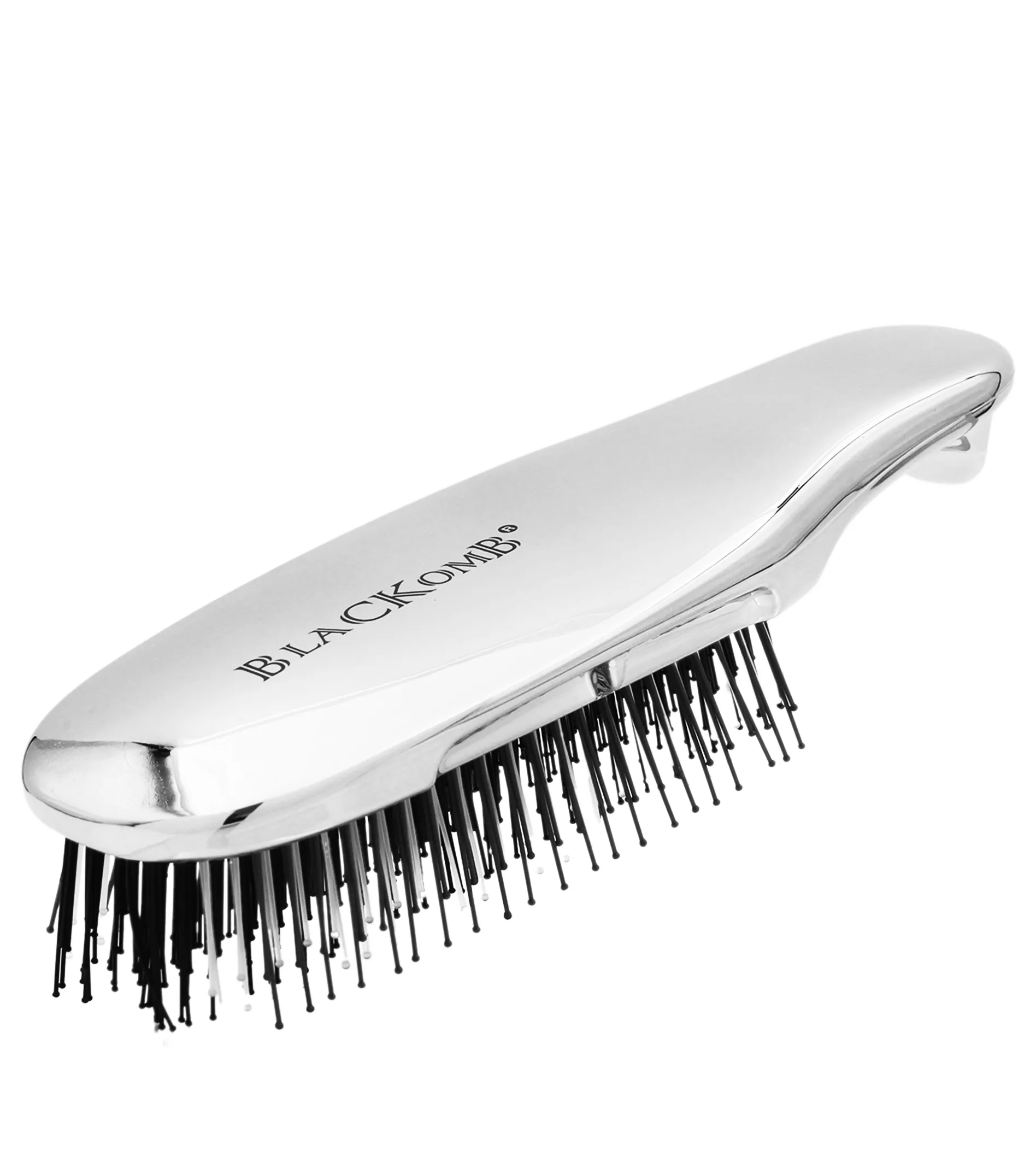 BlaCKomb profesion&aacute;ln&iacute; trichologick&yacute; kart&aacute;č Silver Aura Brush Plaukų &scaron;ukavimo įrankis