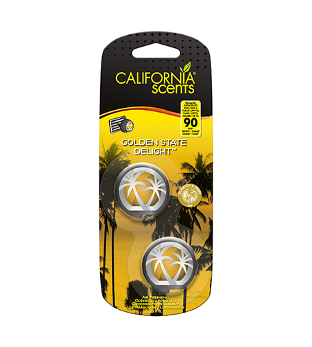 California Scents Mini Diffuser Golden State Delight 3ml automobilio gaiviklis