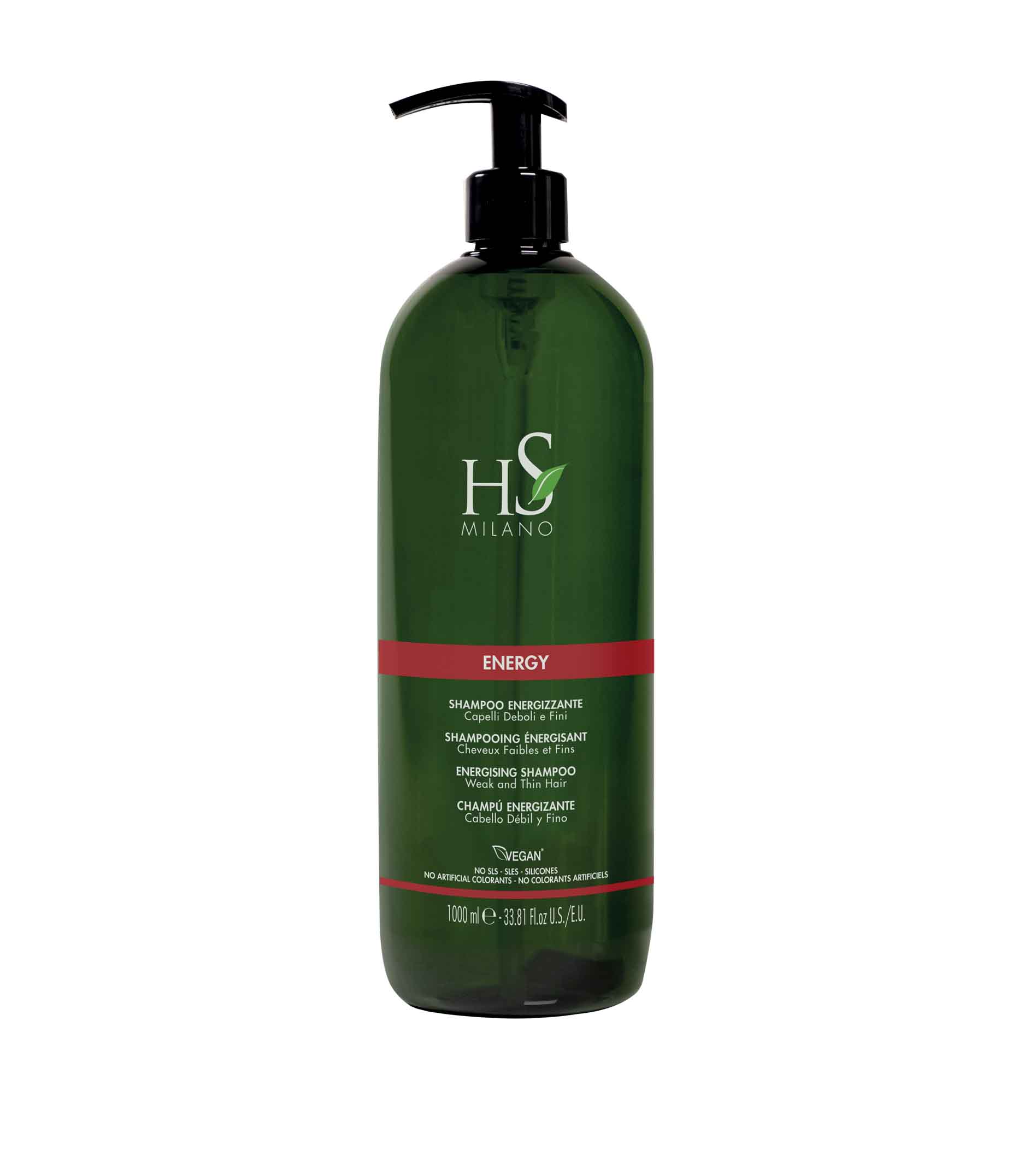 HS MILANO Energy Energising Shampoo Plaukų &scaron;ampūnas Unisex