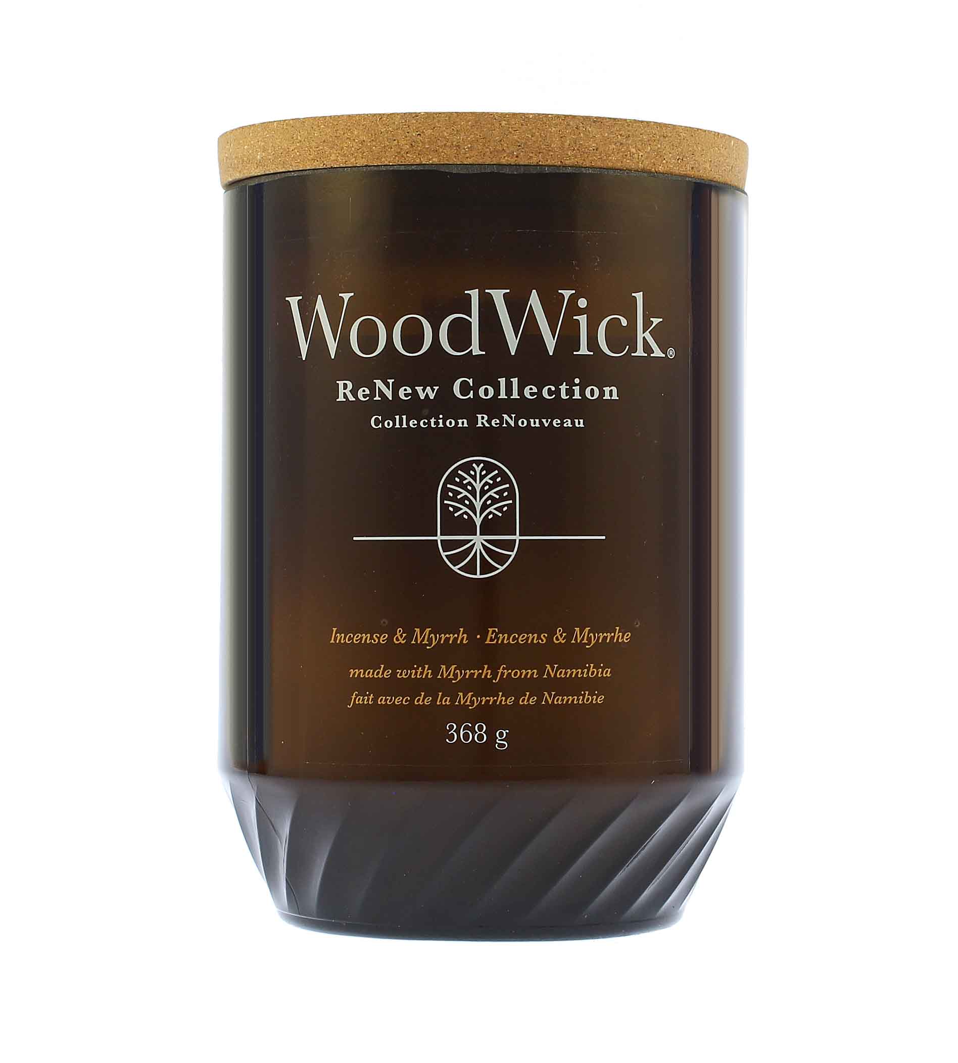 WoodWick ReNew Incense & Myrrh kvepianti žvakė
