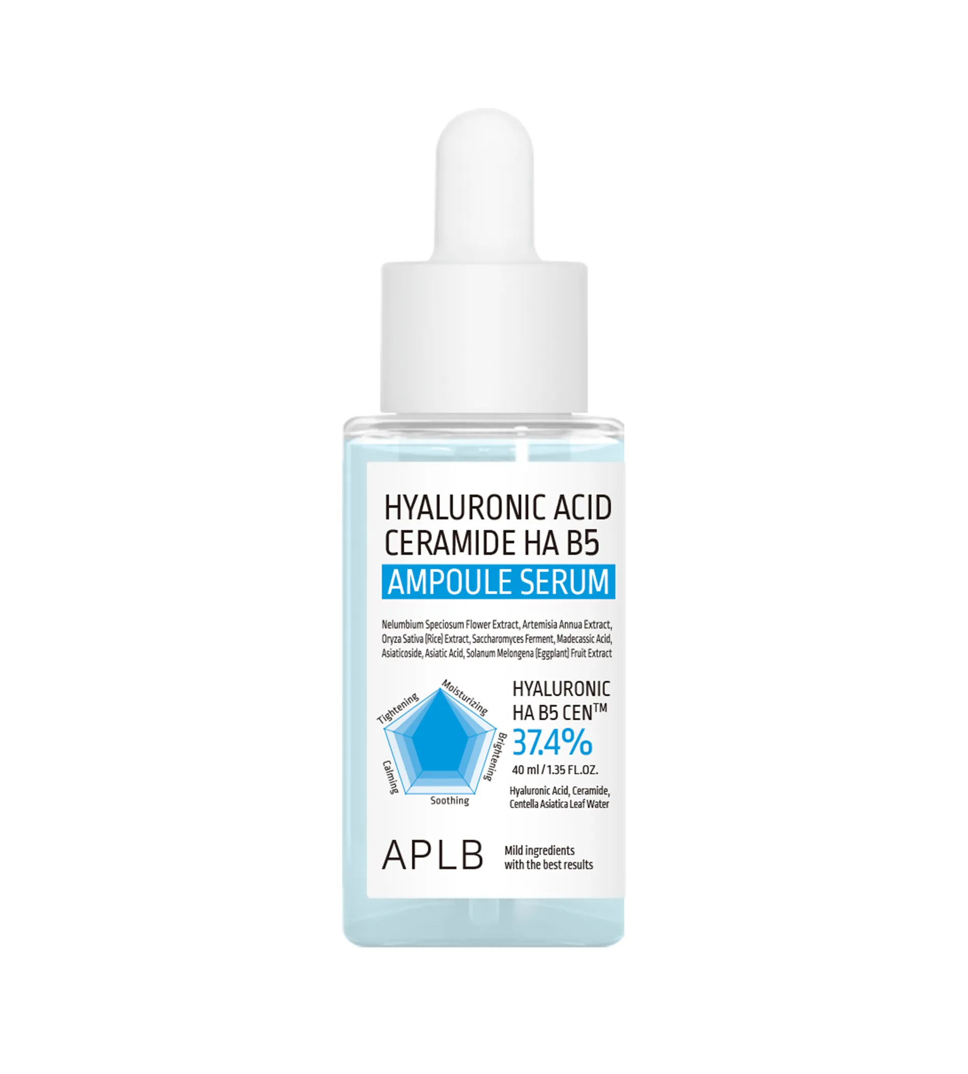 APLB Hyaluronic Acid Ceramide Ha B5 40ml Veido serumas
