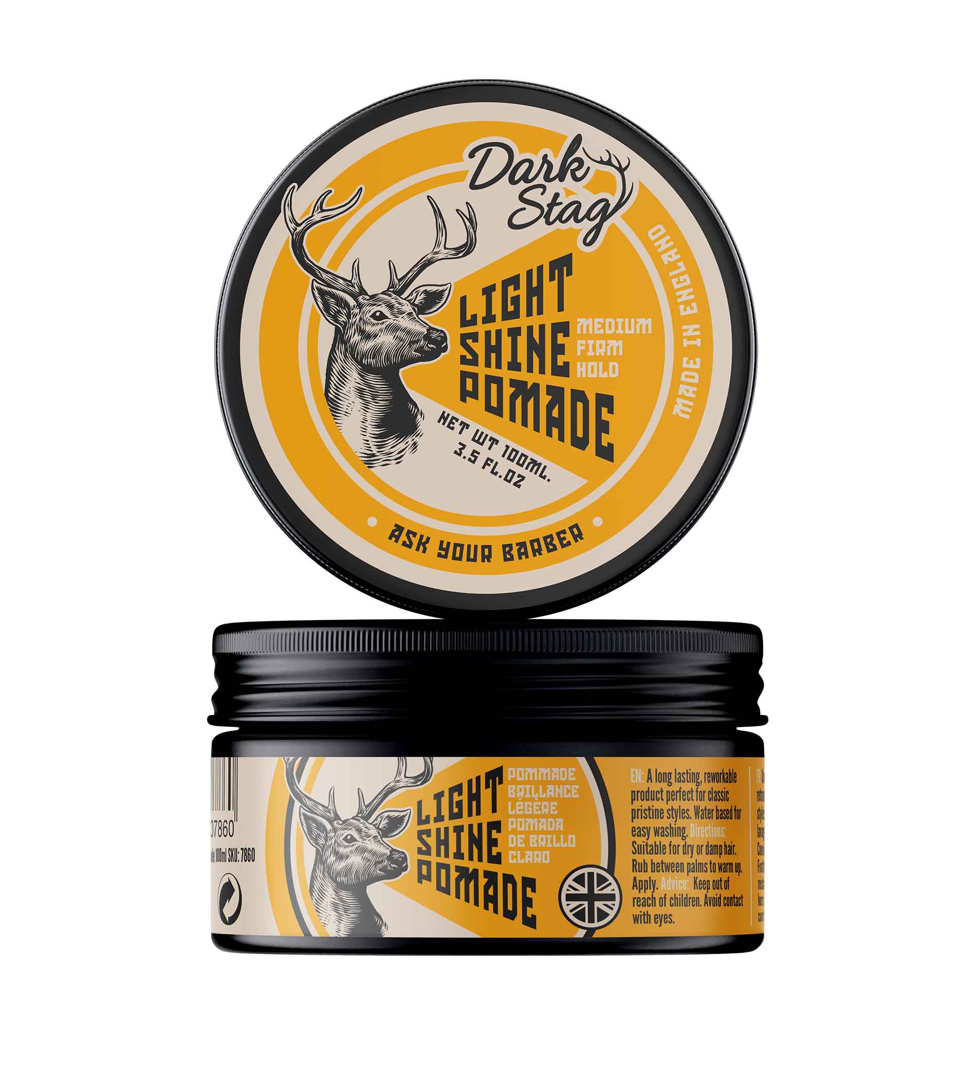 Dark Stag Light Shine Pomade Plaukų gelis Vyrams