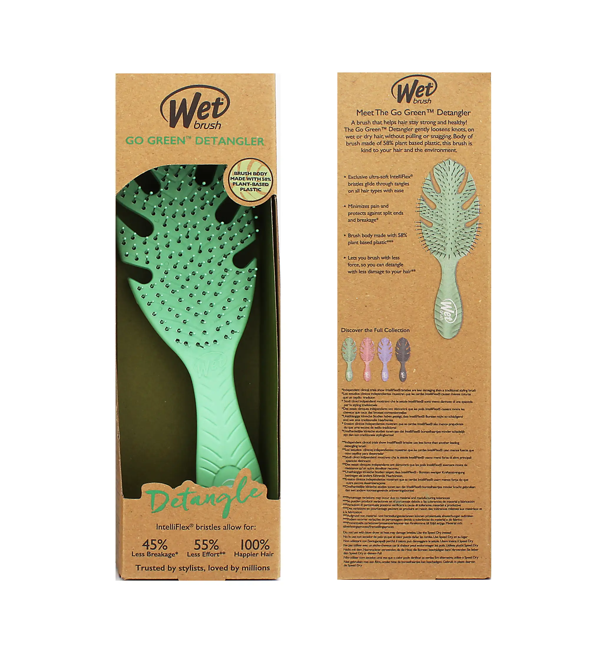 Wet Brush Go Green Detangler plaukų &scaron;epetys