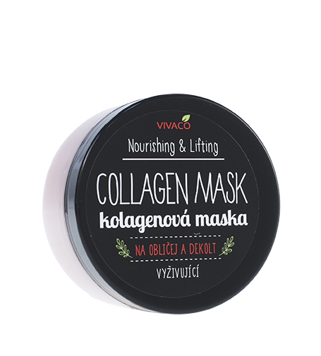 Vivaco Nourishing & Lifting Collagen Mask Veido kaukė