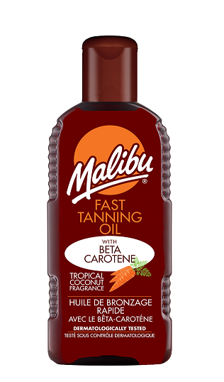 Malibu Fast Tanning Oil 200ml įdegio losjonas