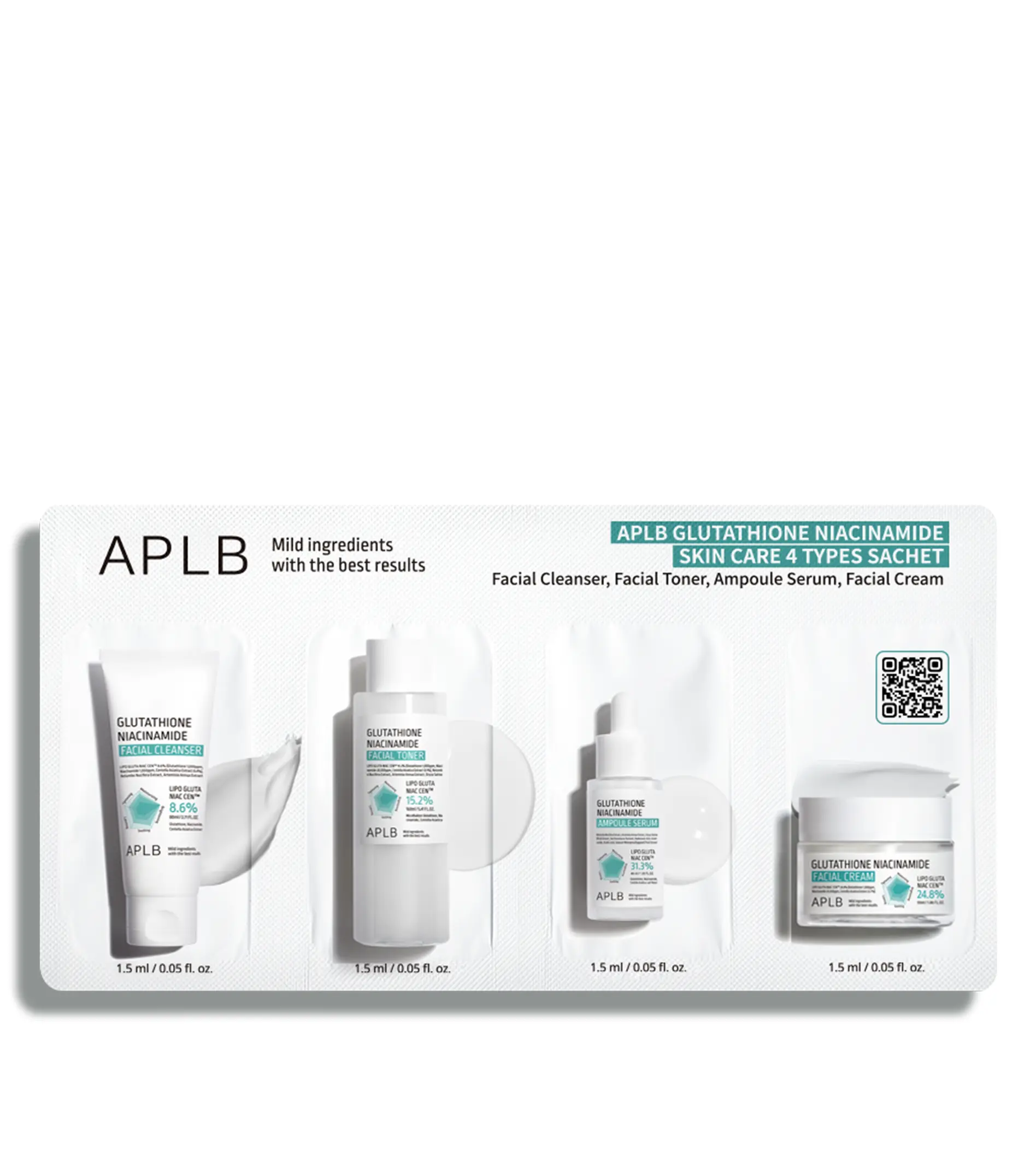 APLB Glutathione Niacinamide 3ml Veido kaukė