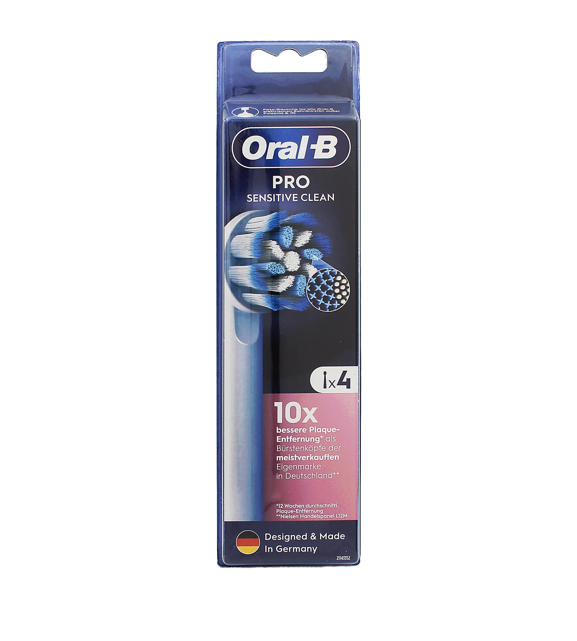 ORAL-B Pro Sensitive Clean 4pcs dantų &scaron;epetėlis