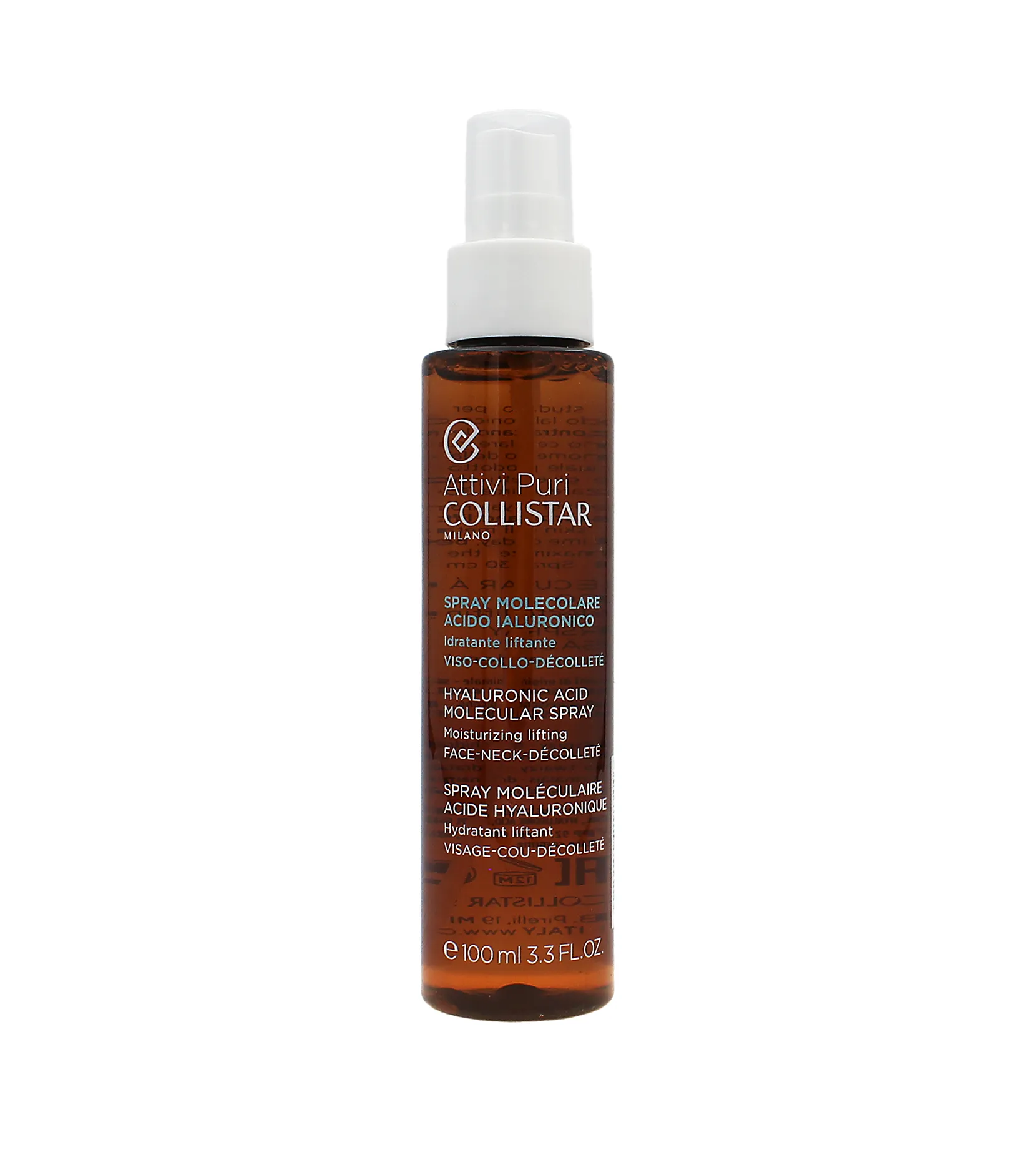Collistar Pure Actives Hyaluronic Acid Molecular Spray Pur&scaron;kiamas veido losjonas Veido losjonas Moterims