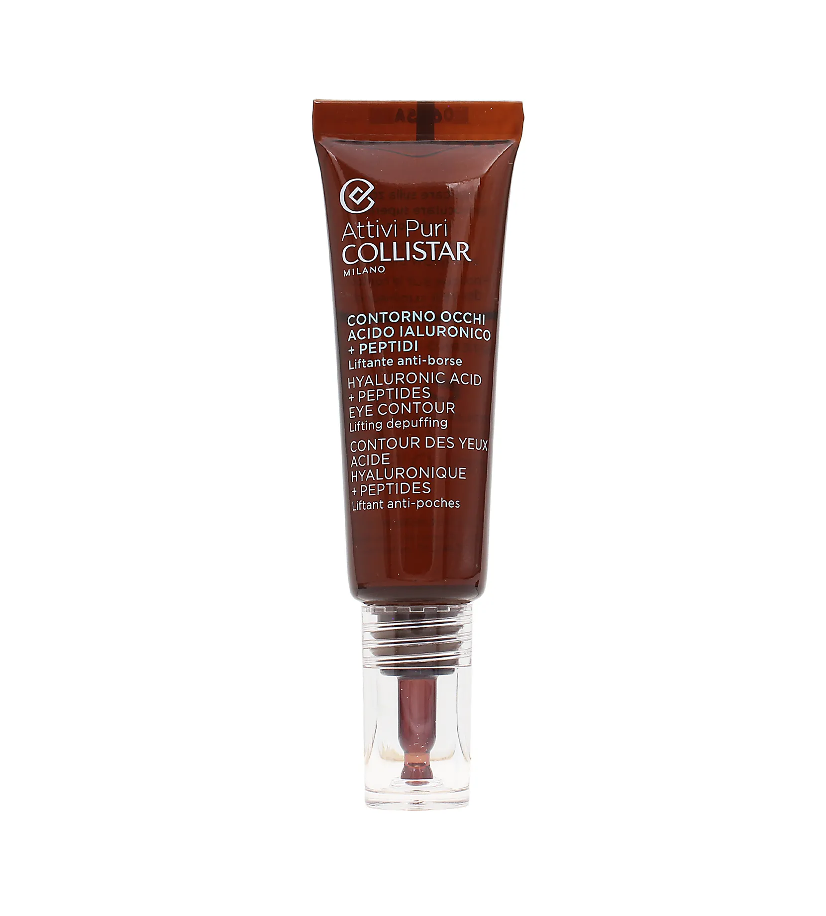 Collistar Pure Actives Hyaluronic Acid + Peptides Eye Contour Paakių gelis Moterims
