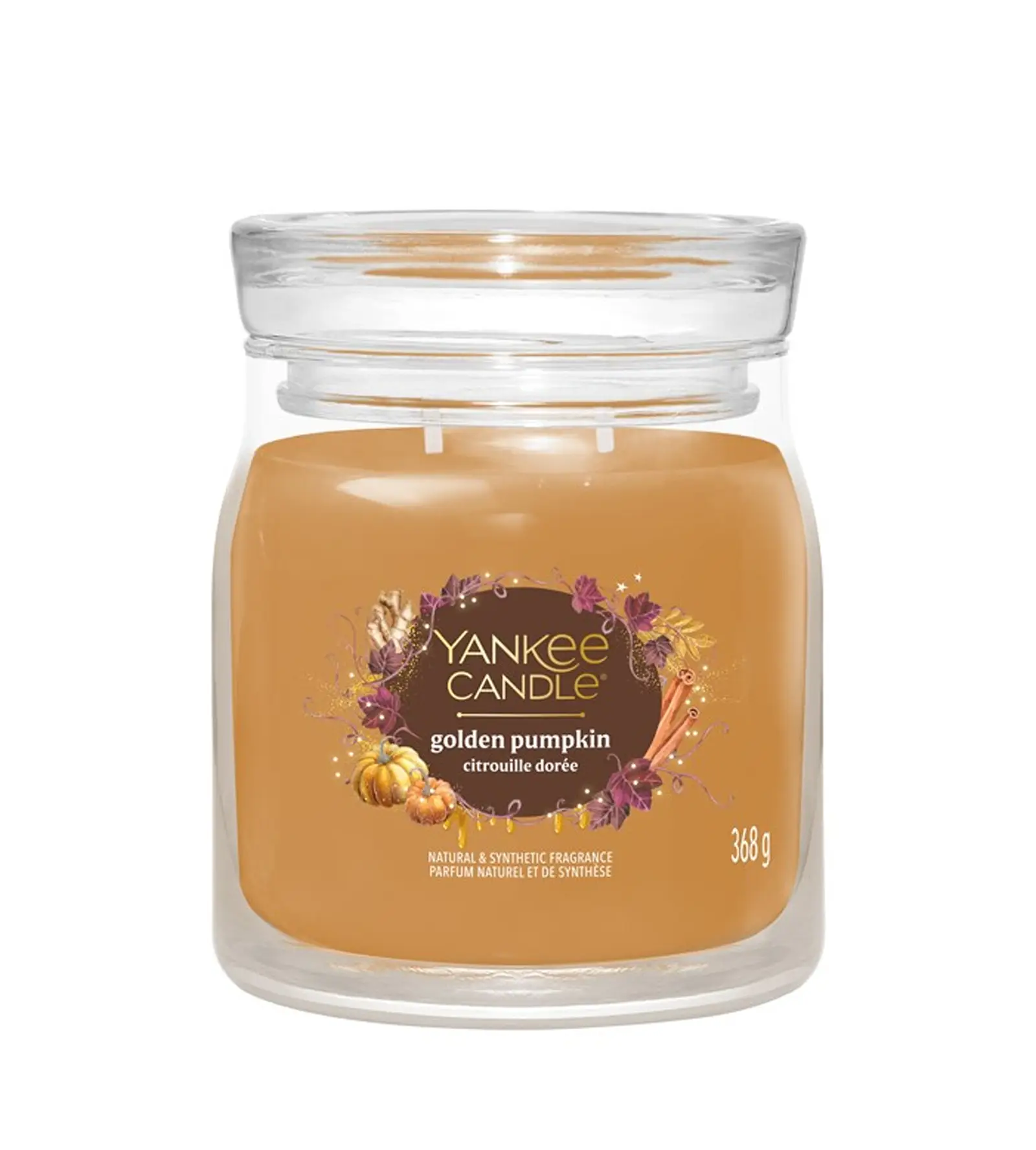 Yankee Candle Pumpkin Cinnamon Swirl 368g kvepianti žvakė