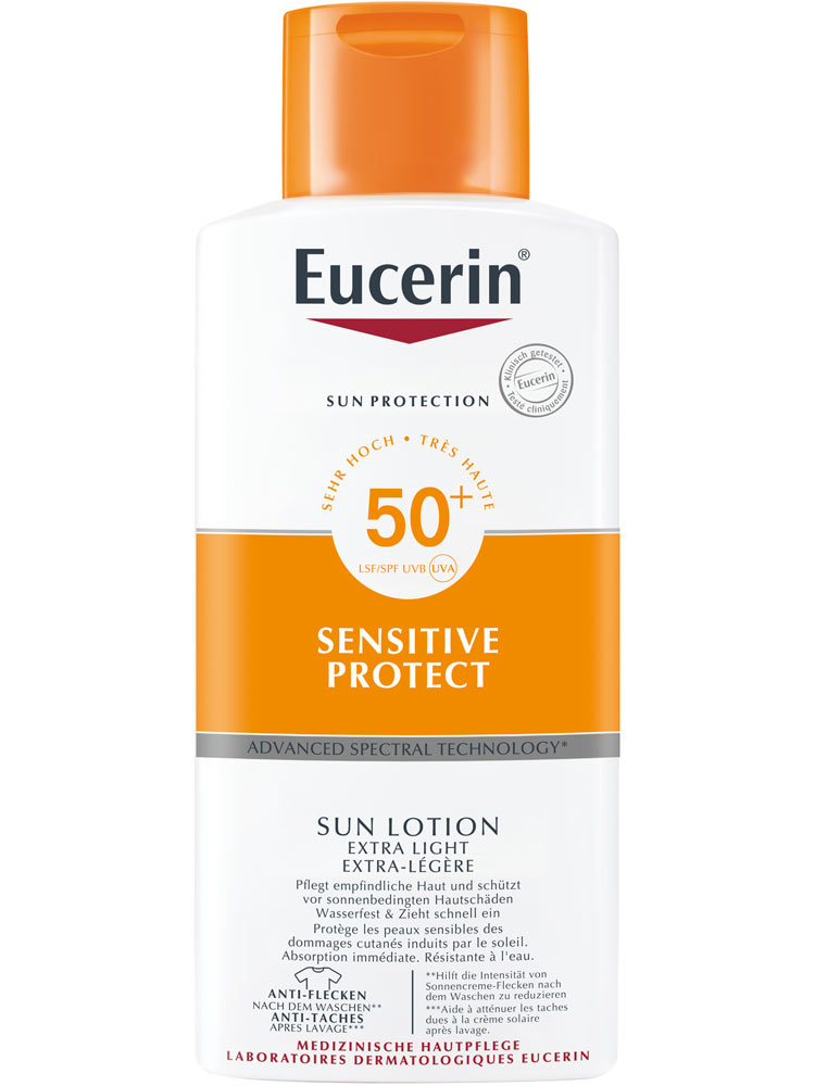 Eucerin Sun Sensitive Protect 400ml įdegio losjonas