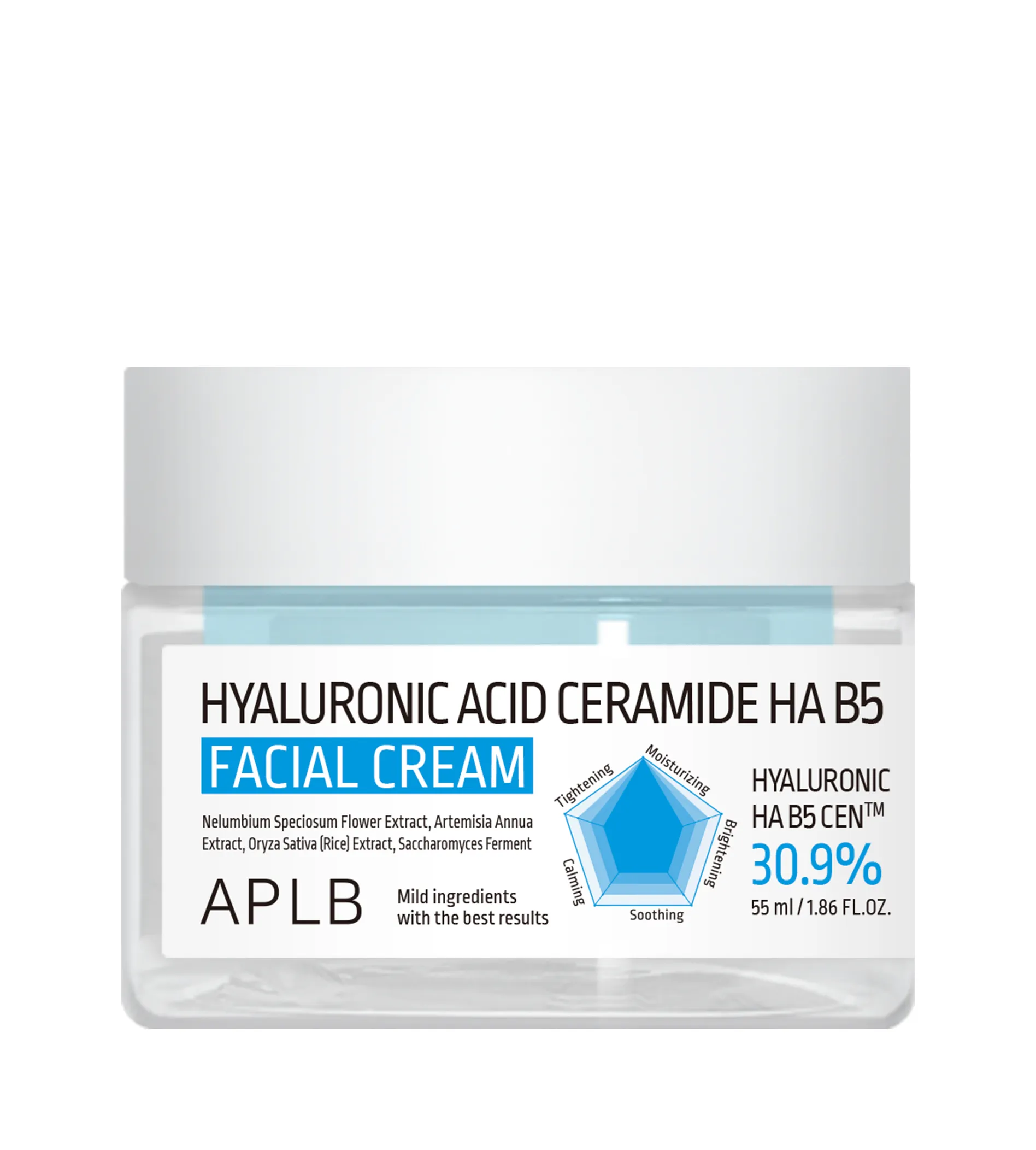 APLB Hyaluronic Acid Ceramide Ha B5 55ml dieninis kremas