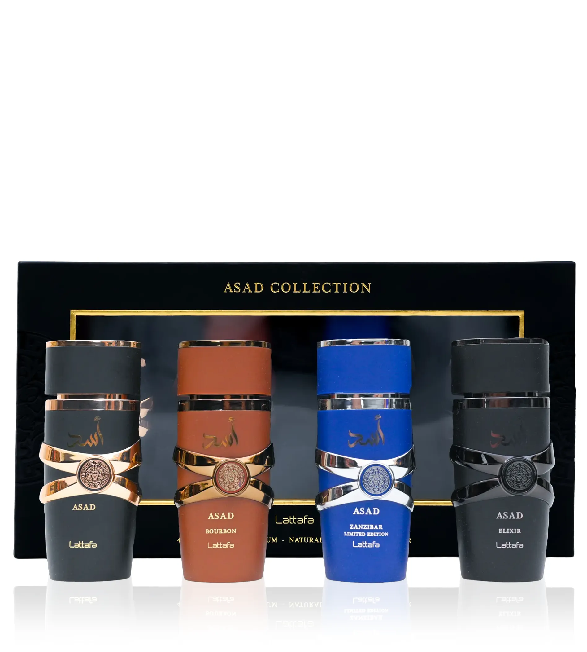 Lattafa Asad Collection Lattafa Asad Collection SET M (EDP 4x25ml) kvepalai Vyrams Rinkinys Lattafa Asad Collection Lattafa Asad Collection SET M (EDP 4x25ml) kvepalai Vyrams Rinkinys