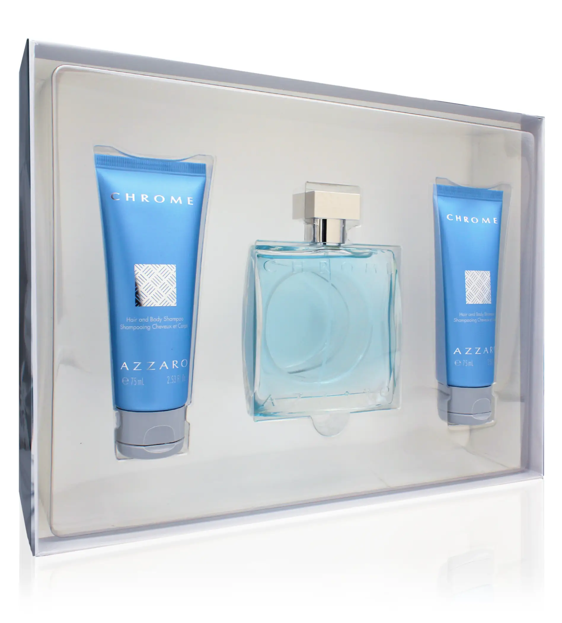 Azzaro Chrome Azzaro Chrome SET M (EDT 100ml + Shampoo 2x75ml) kvepalai Vyrams Rinkinys