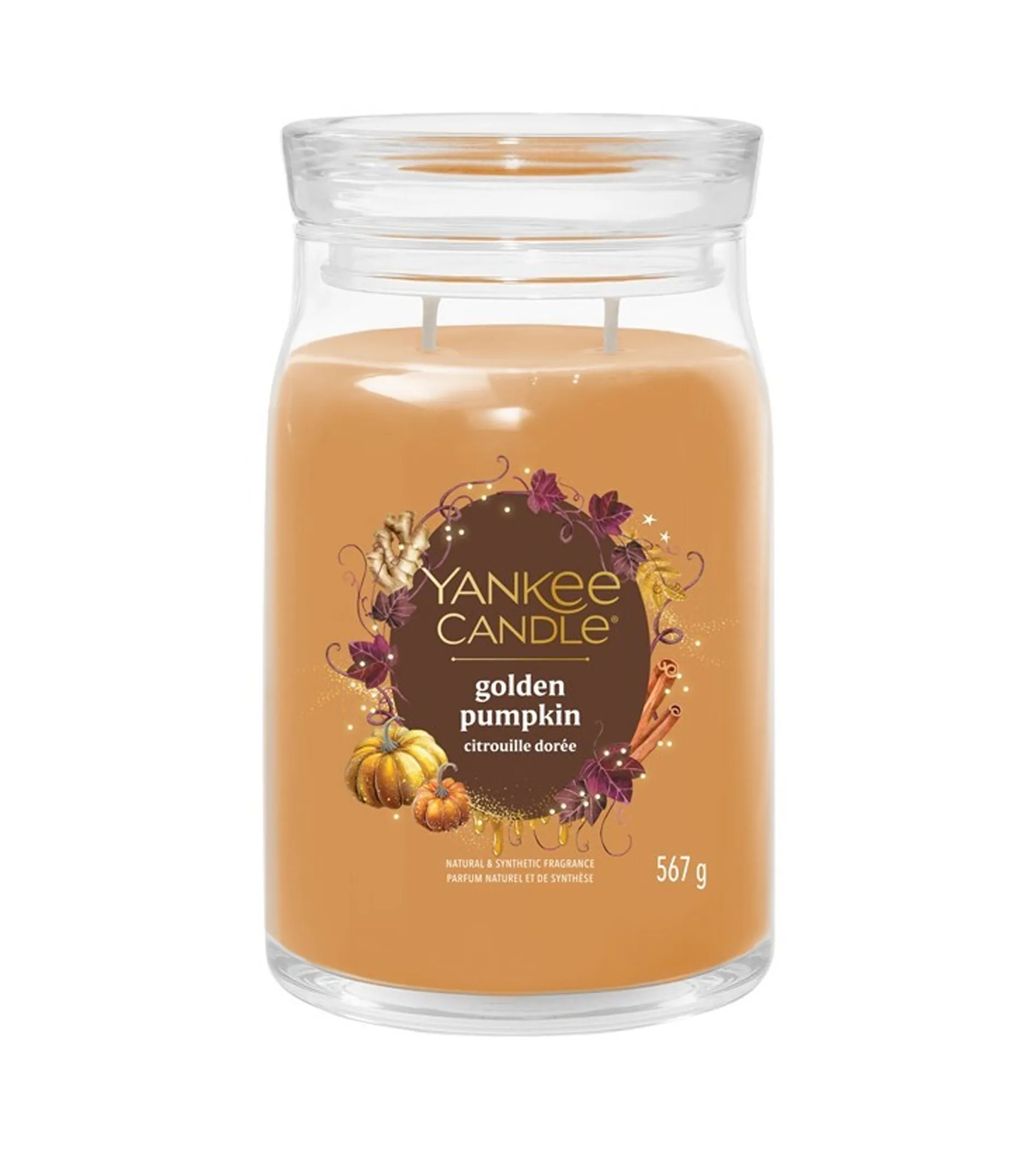 Yankee Candle Golden Pumpkin 567g kvepianti žvakė