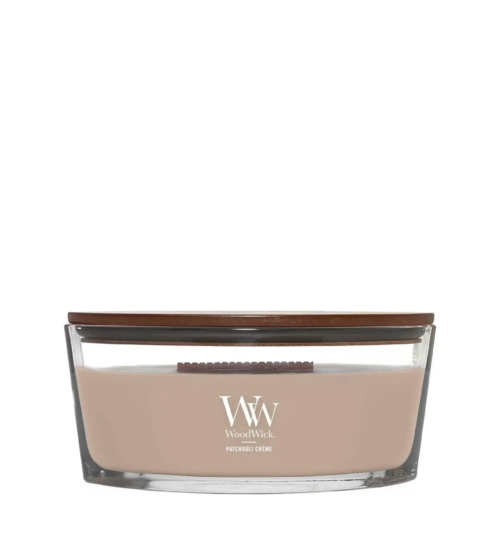 WoodWick Patchouli Cr&eacute;me kvepianti žvakė