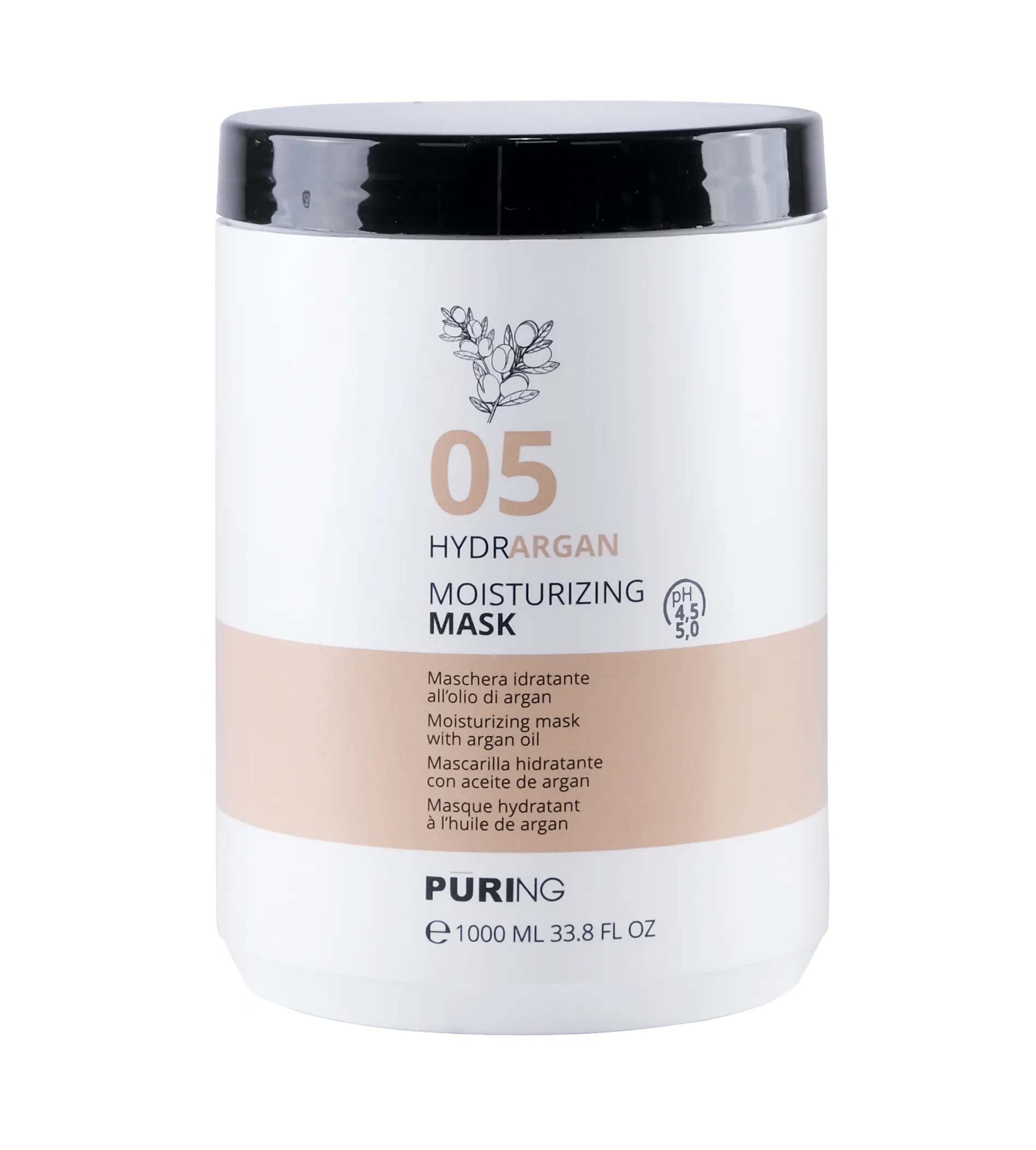 Puring 05 Hydrargan Moisturizing Mask 1000ml plaukų kaukė
