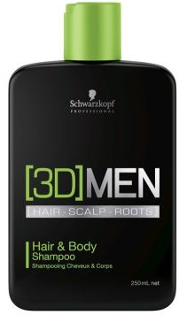 Schwarzkopf  3DMEN Hair & Body Shampoo 250ml šampūnas