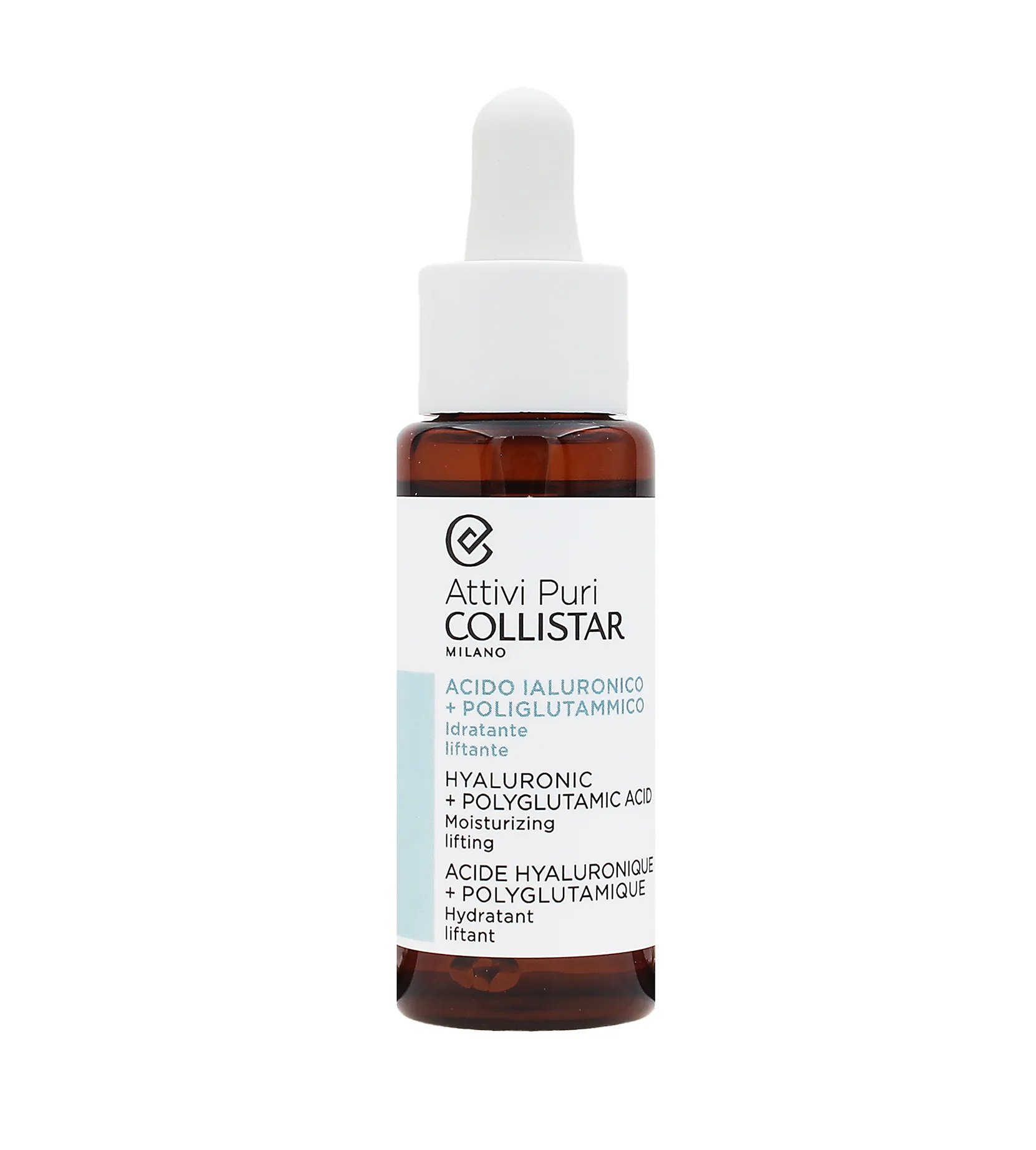 Collistar Attivi Puri Hyaluronic + Polyglutamic Acid Veido serumas