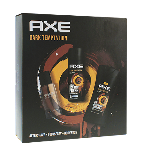 Axe Dark Temptation Axe Dark Temptation gift set for men Vyrams Rinkinys
