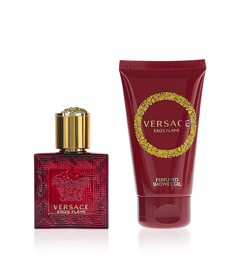 Versace Eros Flame 30ml Versace Eros Flame eau de parfum for men 30 ml + sprchový gel 50 ml gift set Kvepalai Vyrams EDP Rinkinys