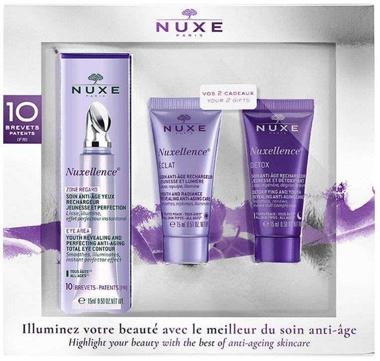 Nuxe Nuxellence 15 Nuxe Nuxellence gift set for women 15 gift set Veido kaukė Rinkinys