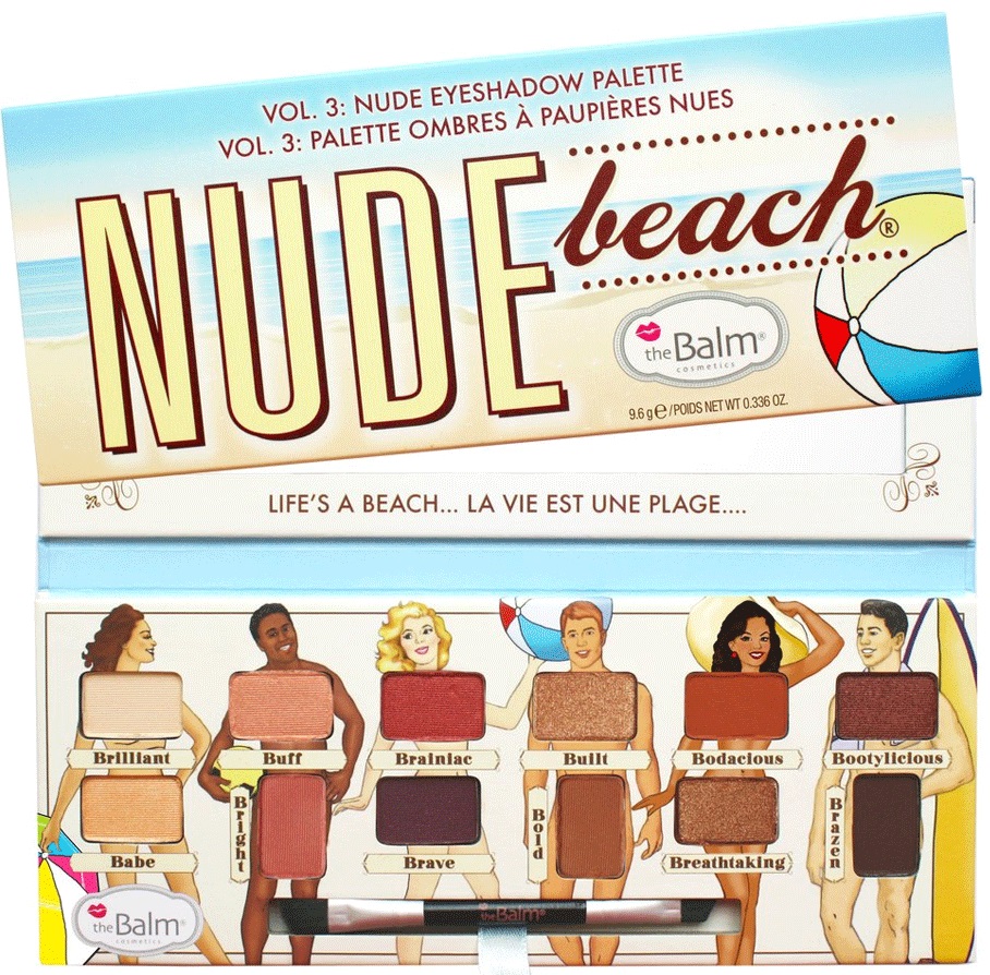 TheBalm Nude Beach šešėlių paletė