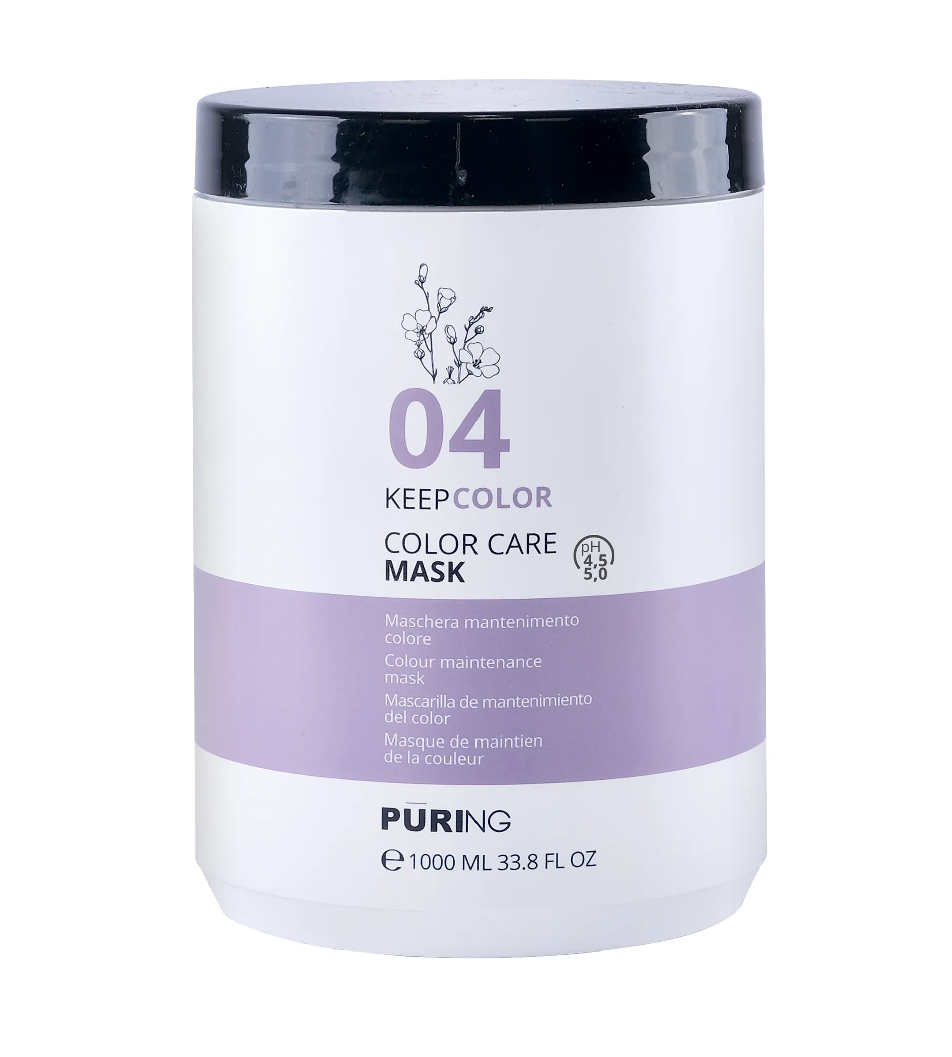 Puring 04 KeepColor Color Care Mask 1000ml plaukų kaukė