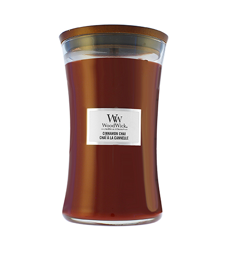 WoodWick Scented candle vase Cinnamon Chai 609.5 g kvepianti žvakė