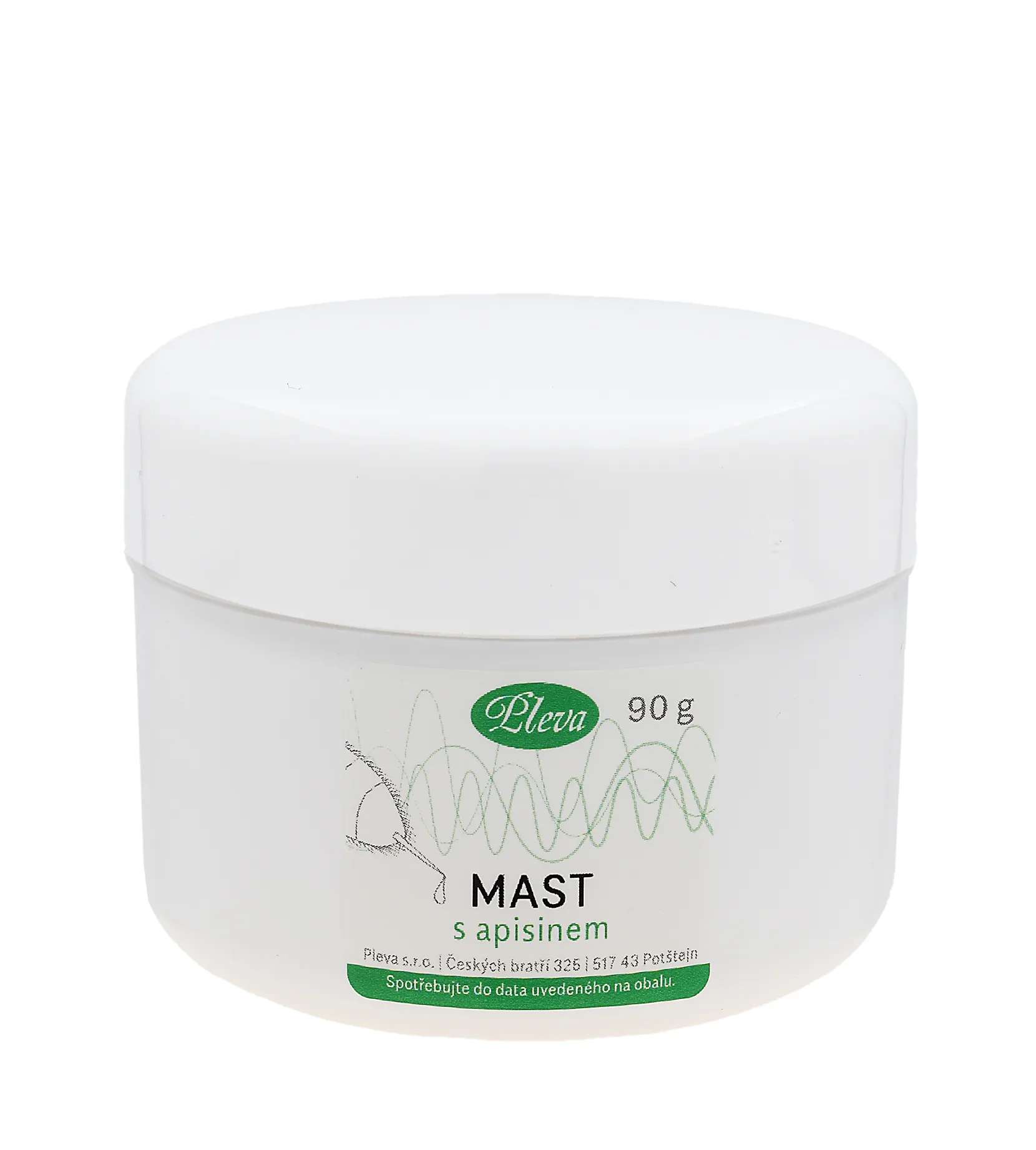 Pleva Ointment with Apisin priemonė masažui