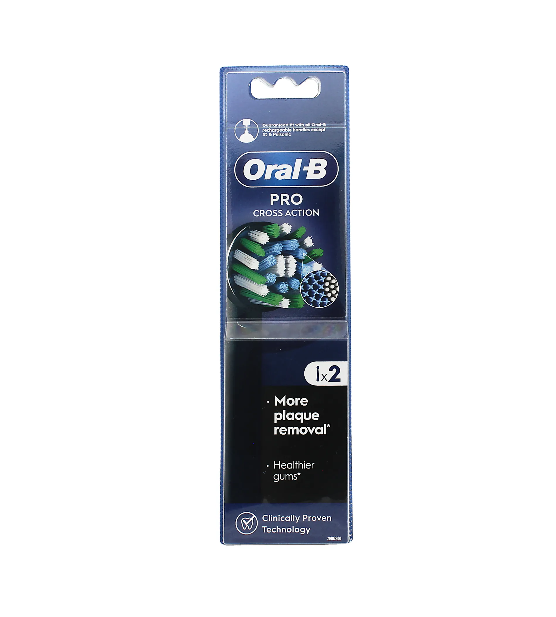 ORAL-B Pro Cross Action 2pcs dantų &scaron;epetėlis