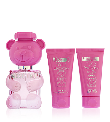 Moschino Toy 2 Bubble Gum 50ml Moschino Toy 2 Bubble Gum eau de toilette for women 50 ml + tělov&eacute; ml&eacute;ko 50 ml + sprchov&yacute; gel 50 ml gift set kvepalai Moterims EDT Rinkinys