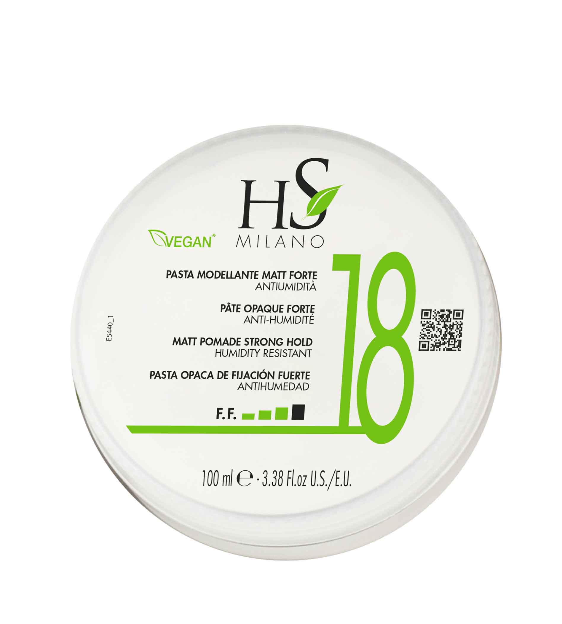 HS MILANO Mat Pomade Strong Hold 100ml plaukų va&scaron;kas