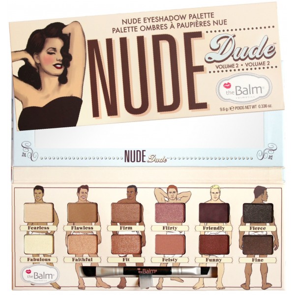 TheBalm Nude Dude Volume 2 Eyeshadow Palette šešėlių paletė