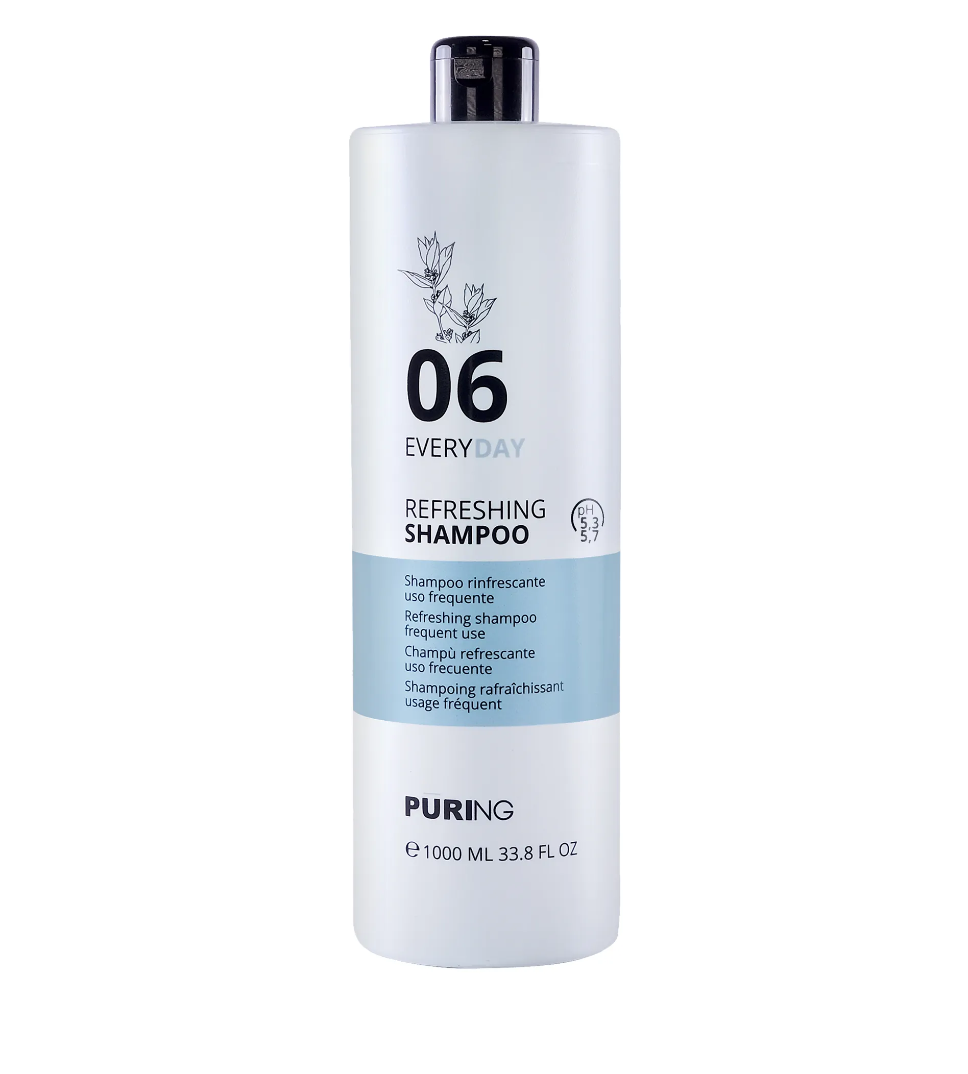 P&Uuml;RING &scaron;ampon pro čast&eacute; myt&iacute; 1000 ml PR 06 Everyday Refreshing Shampoo Plaukų &scaron;ampūnas Unisex
