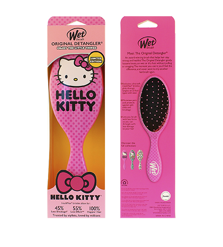 Wet Brush Original Detangler Hello Kitty plaukų šepetys