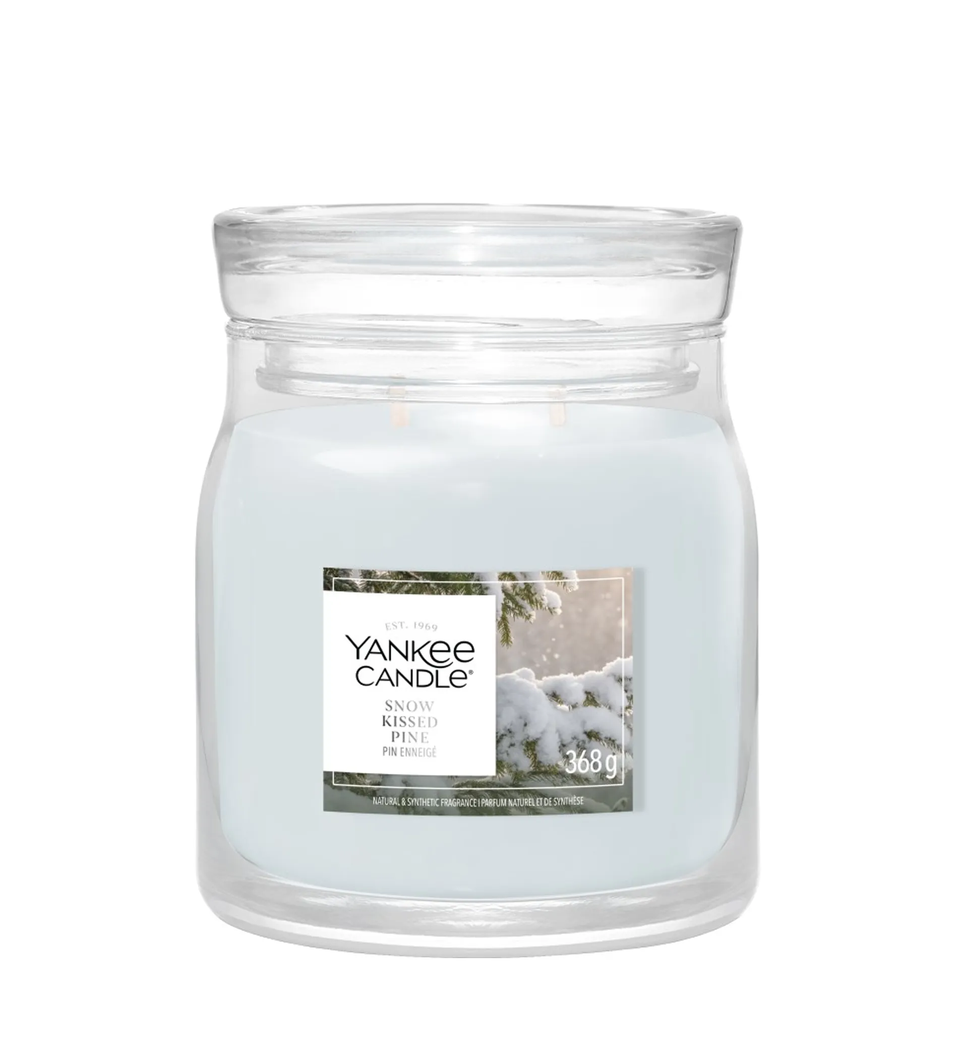 Yankee Candle Snow Kissed Pine 368g kvepianti žvakė