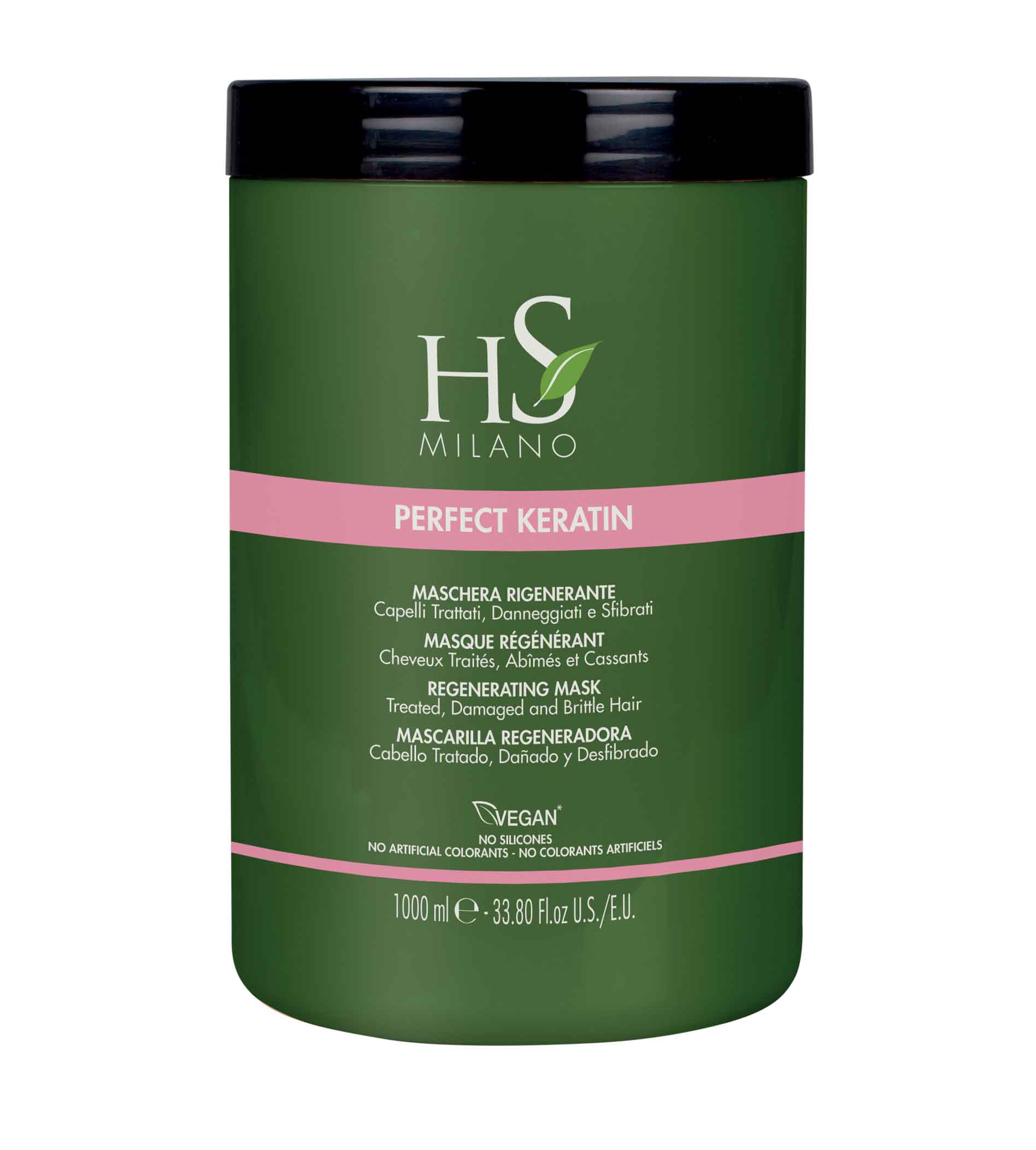 HS MILANO Regenerating Mask 1000ml plaukų kaukė