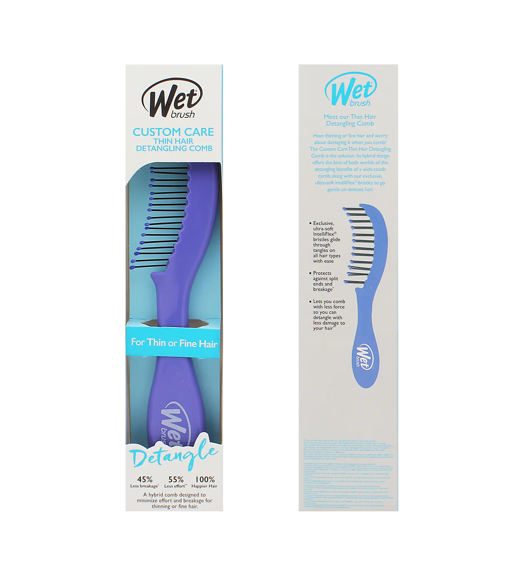 Wet Brush Thin Hair Detangling Comb plaukų &scaron;epetys