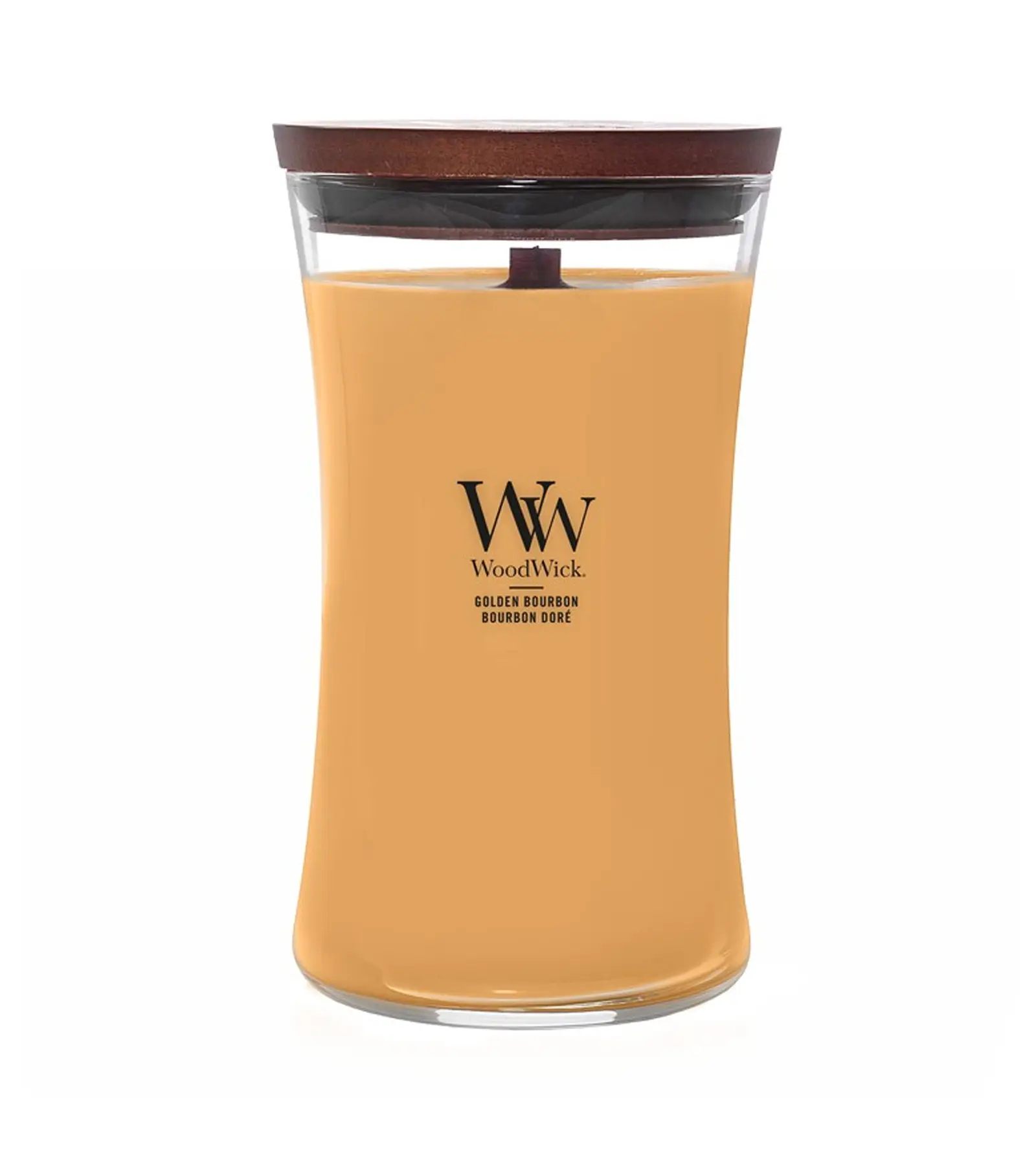 WoodWick Golden Bourbon kvepianti žvakė