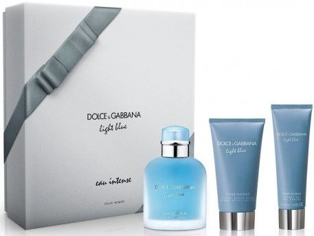 Dolce & Gabbana Light Blue Eau Intense Pour Homme 100ml Dolce & Gabbana Light Blue Eau Intense Pour Homme eau de parfum for men 100 ml gift set Kvepalai Vyrams EDP Rinkinys