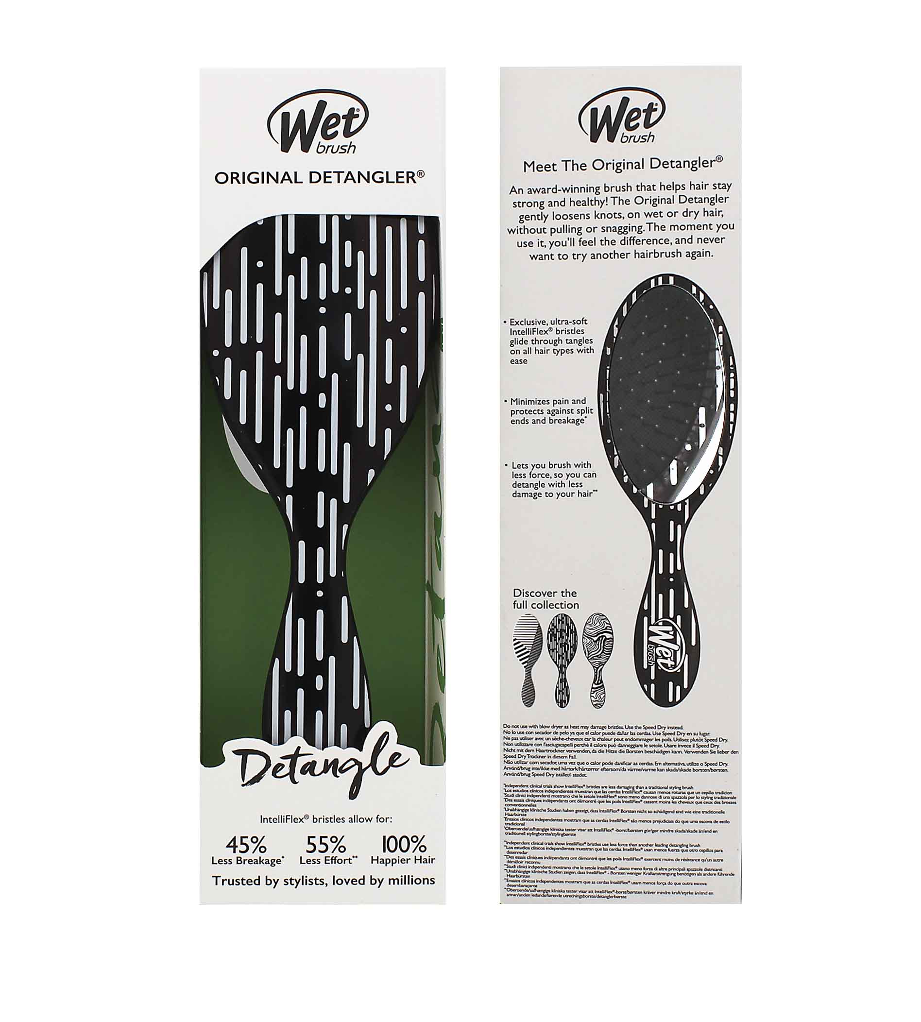 Wet Brush hairbrush Rain Original Detangler Modern Contrast Plaukų &scaron;epetys Plaukų &scaron;ukavimo įrankis Moterims