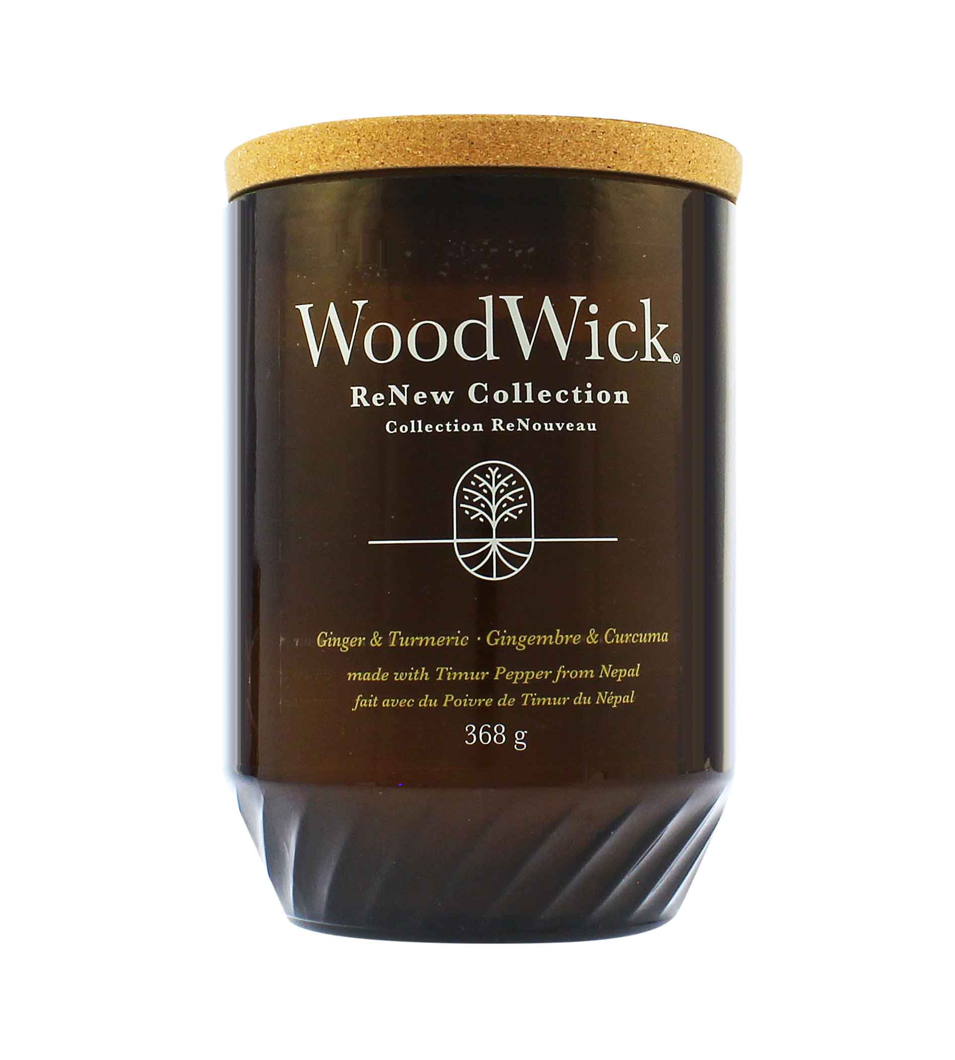 WoodWick ReNew Ginger & Turmeric kvepianti žvakė