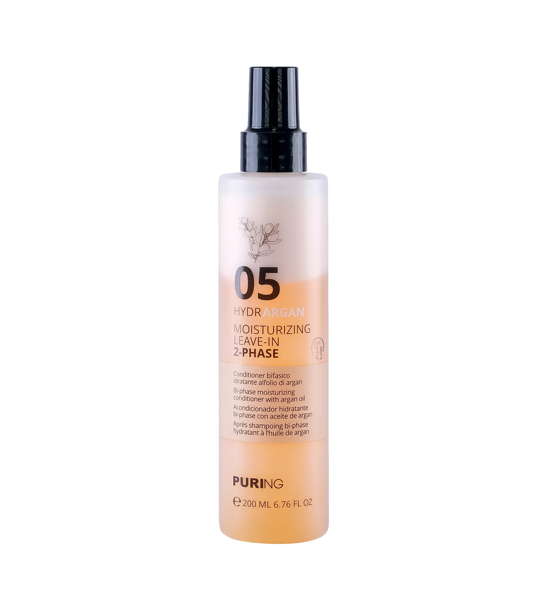 Puring 05 Hydrargan Moisturizing Leave-In 2-Phase 200ml kondicionierius