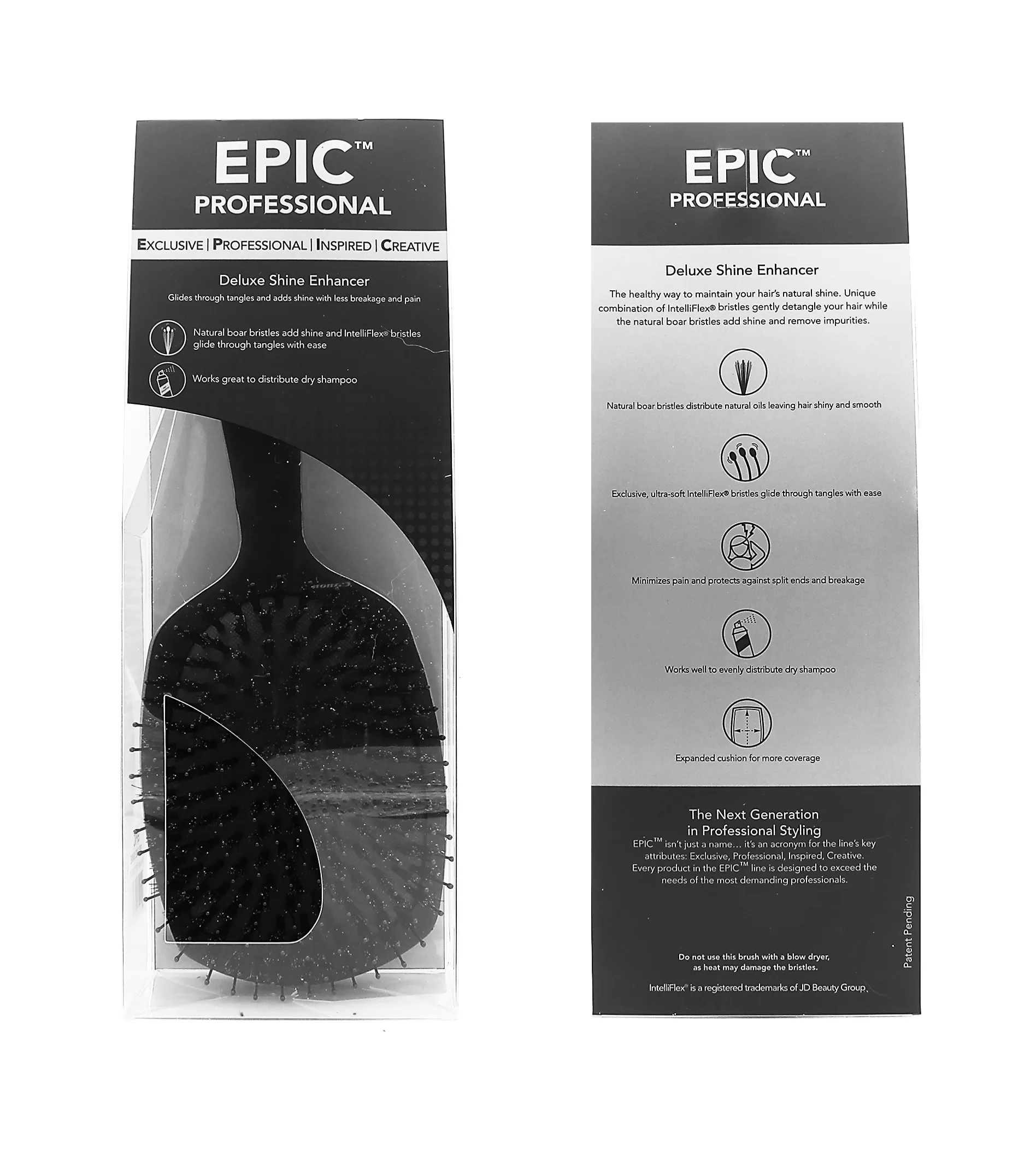 Wet Brush EPIC Deluxe Shine Enhancer plaukų &scaron;epetys
