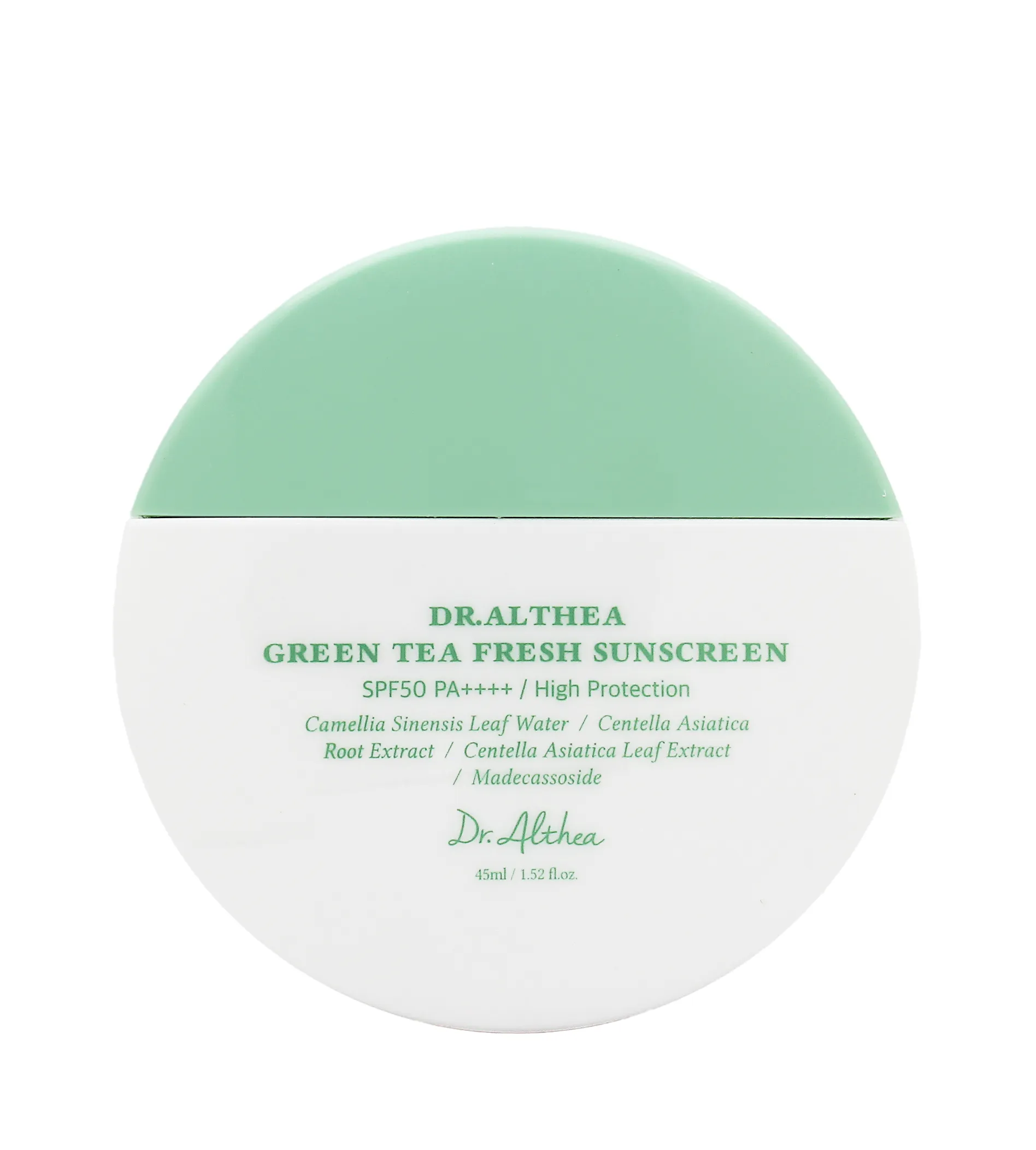 Dr. Althea Green Tea Fresh Sunscreen SPF50+ PA++++ 45ml įdegio losjonas