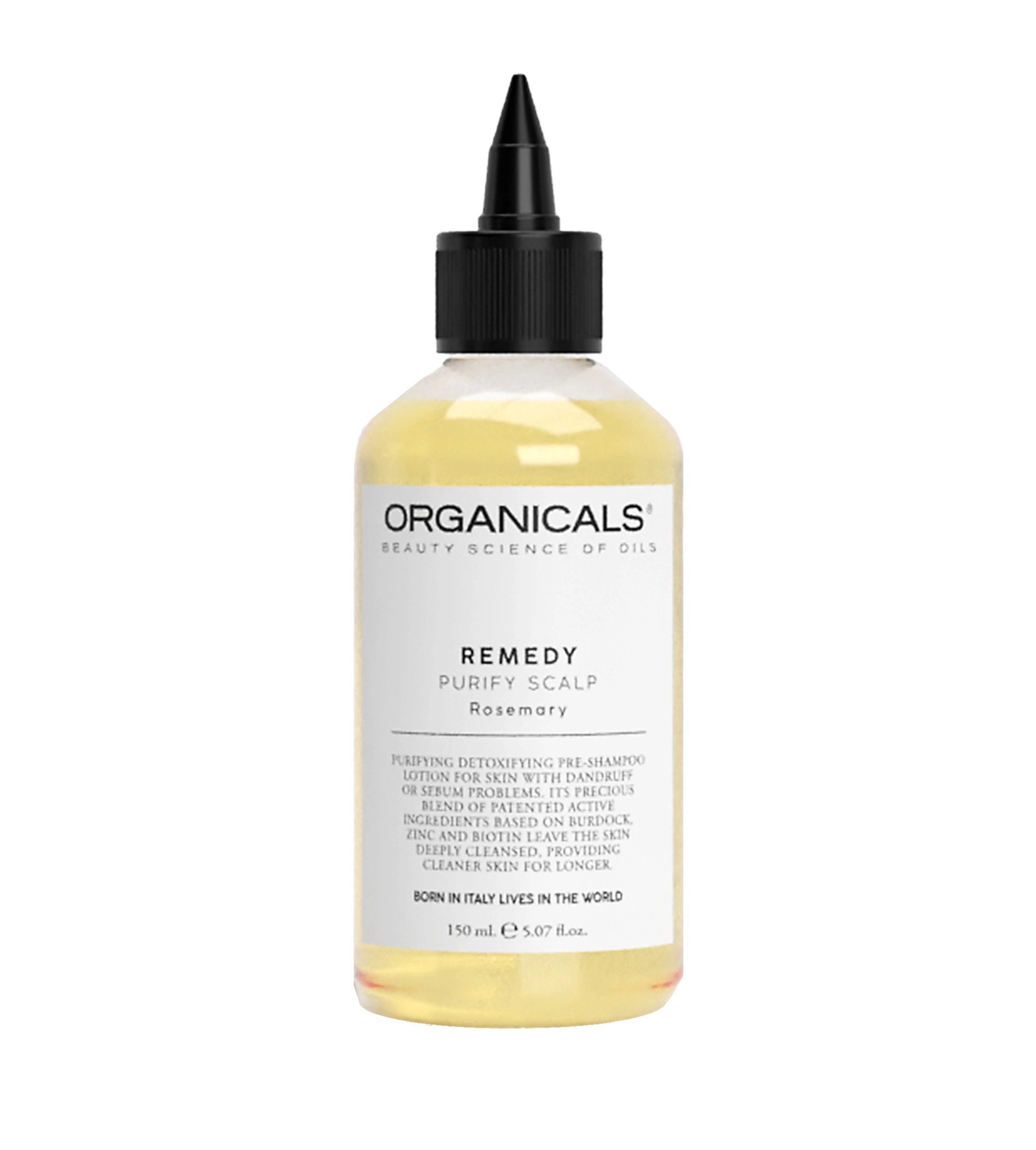 Organicals p&eacute;če před myt&iacute;m vlasů 150 ml REMEDY Purify Scalp Rosemary Plaukų priemonė Moterims